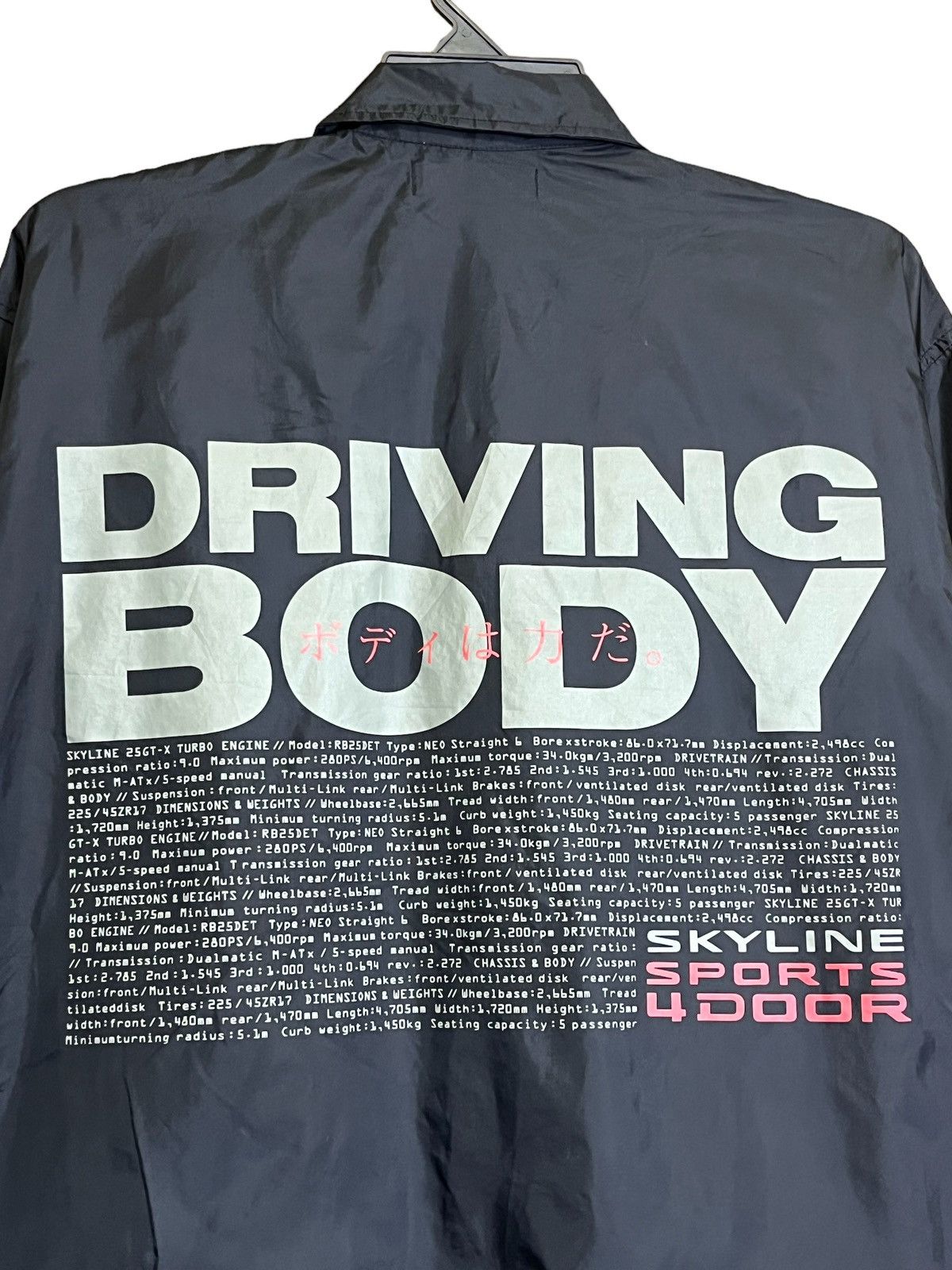 Gear for Sports RARE🔥VINTAGE NISSAN SKYLINE 4 DOOR 25GT-X TURBO RAINCOAT Size US XL / EU 56 / 4 - 3 Thumbnail