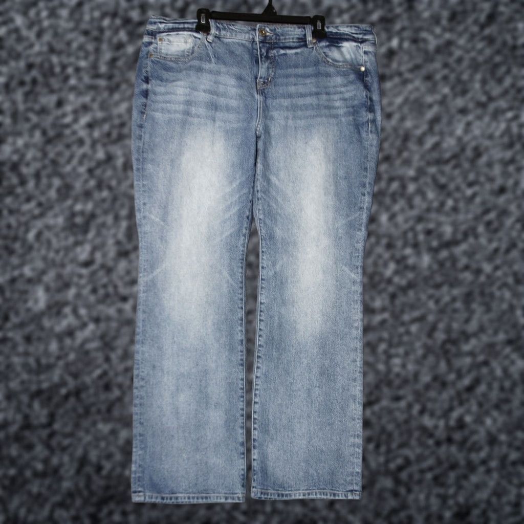 Torrid Torrid Jeans Womens Plus Slim Bootcut Denim 20W Blue Mid Rise Stretch 5-Pocket 31.5 Inseam Size 42" / US 20 - 1 Thumbnail