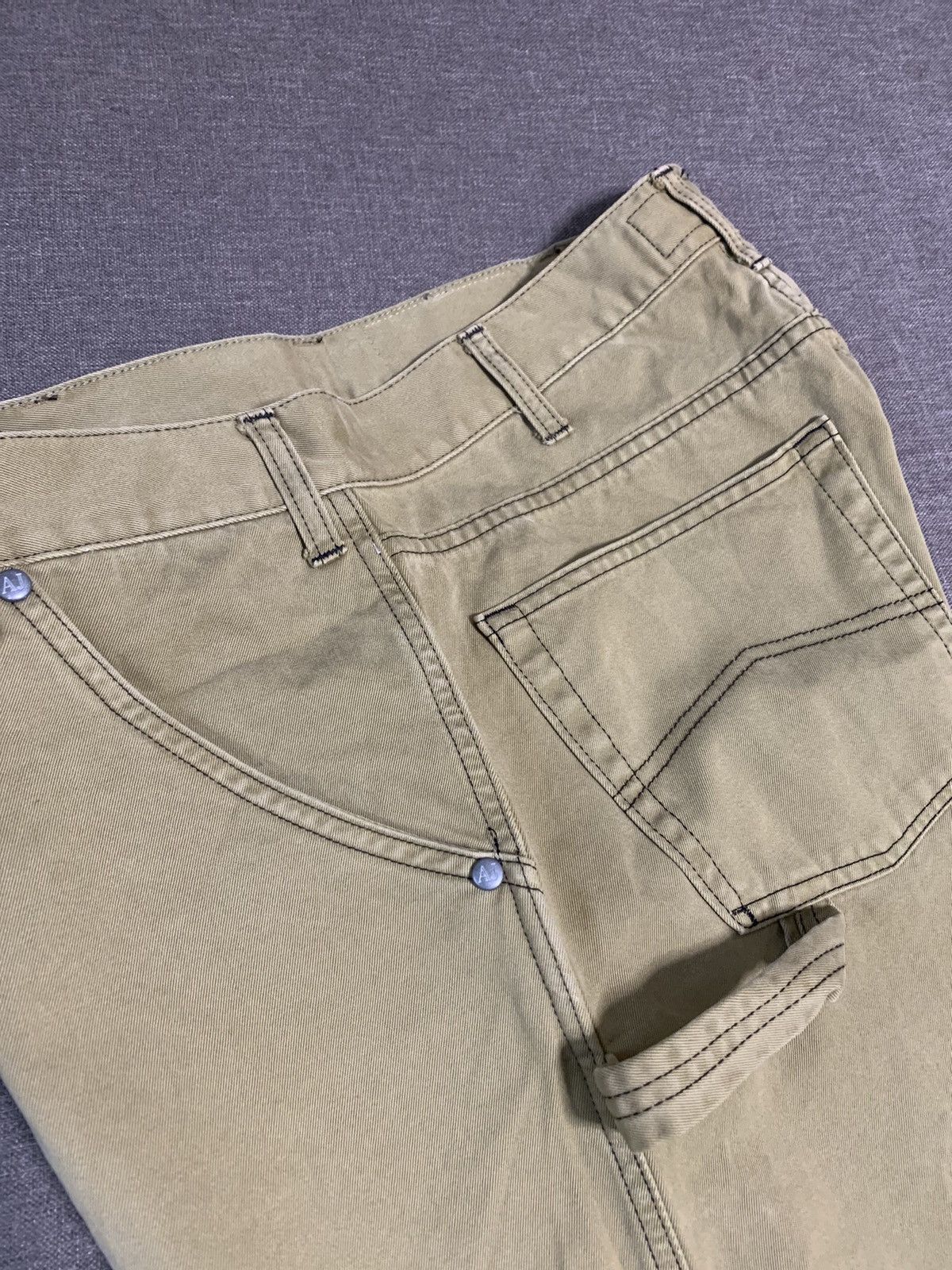 Armani Archive Armani Jeans Wide Baggy Carpenter Work Jeans Size US 34 / EU 50 - 14 Thumbnail