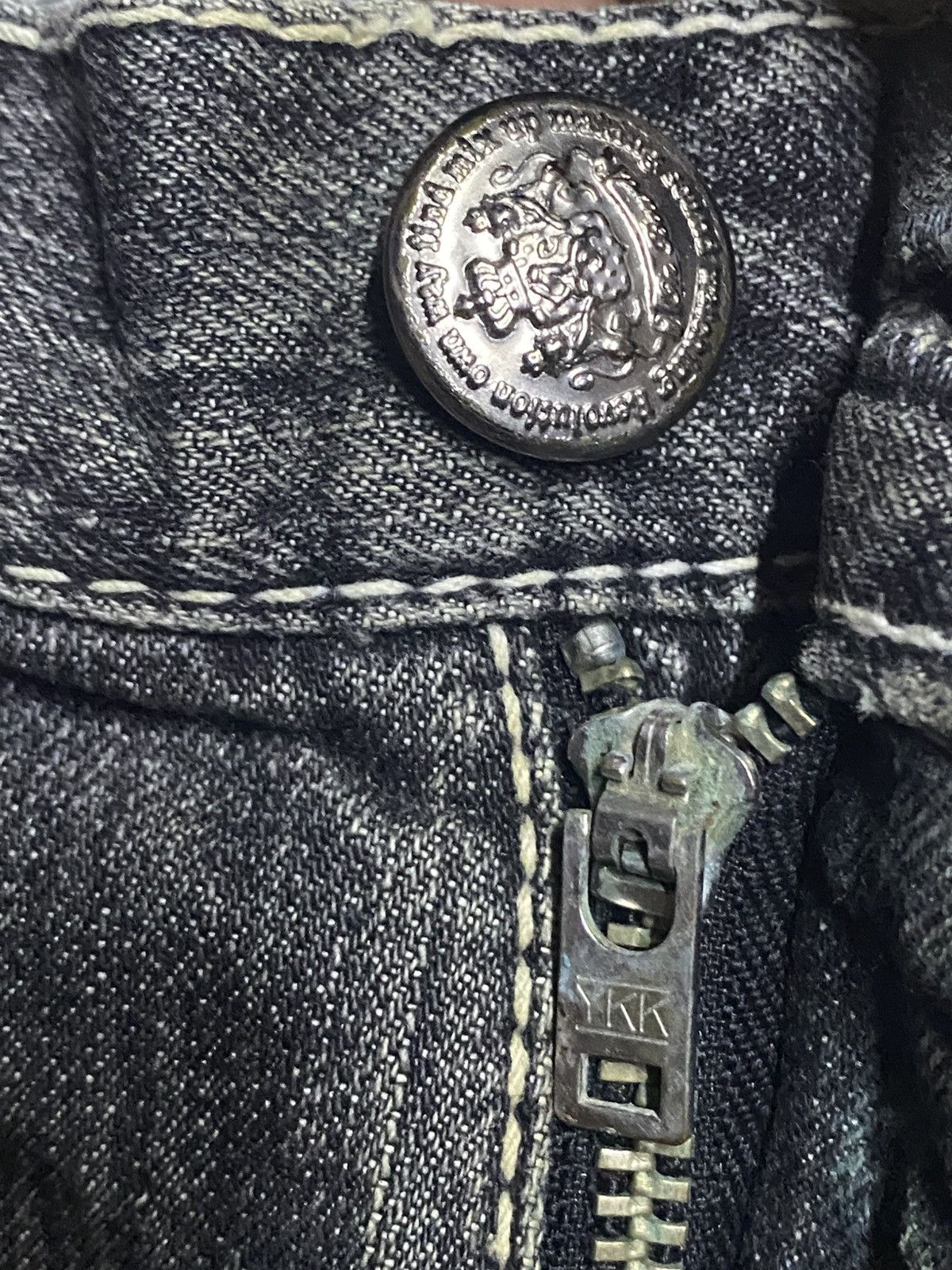 If Six Was Nine Vintage Japanese Brand On Board Patches Bootcut Flare Jeans Size US 34 / EU 50 - 15 Thumbnail