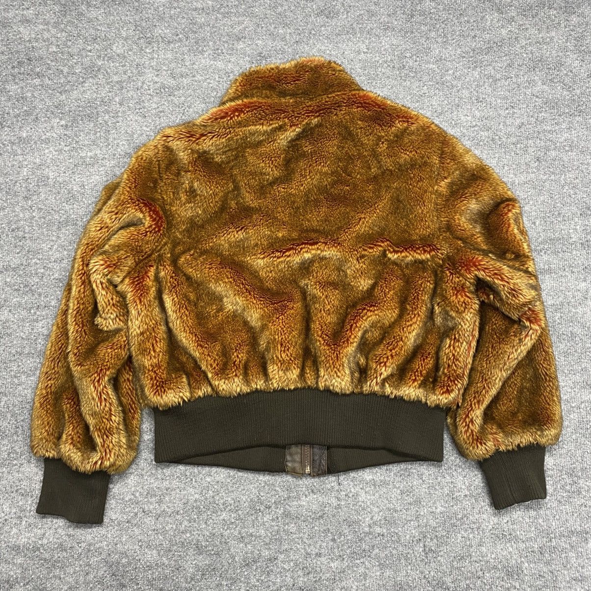 Other Y2K Azzure Leather Brown Faux Fur Coat Size 2XL Size XXL / US 16-18 / IT 52-54 - 6 Thumbnail
