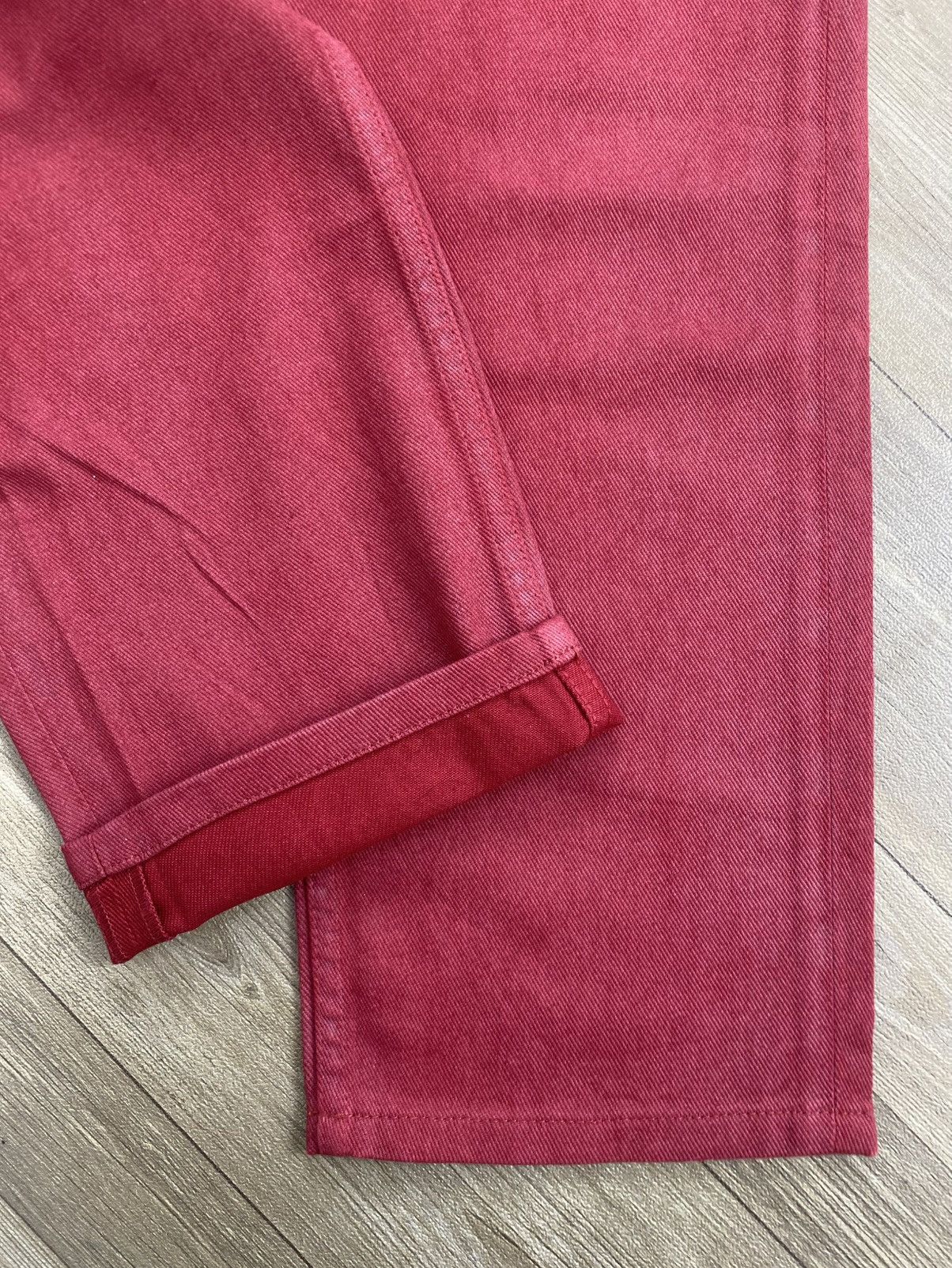 Maison Margiela Vintage Maison Martin Margiela Paris Red Denim Pants Luxury Size US 32 / EU 48 - 9 Thumbnail