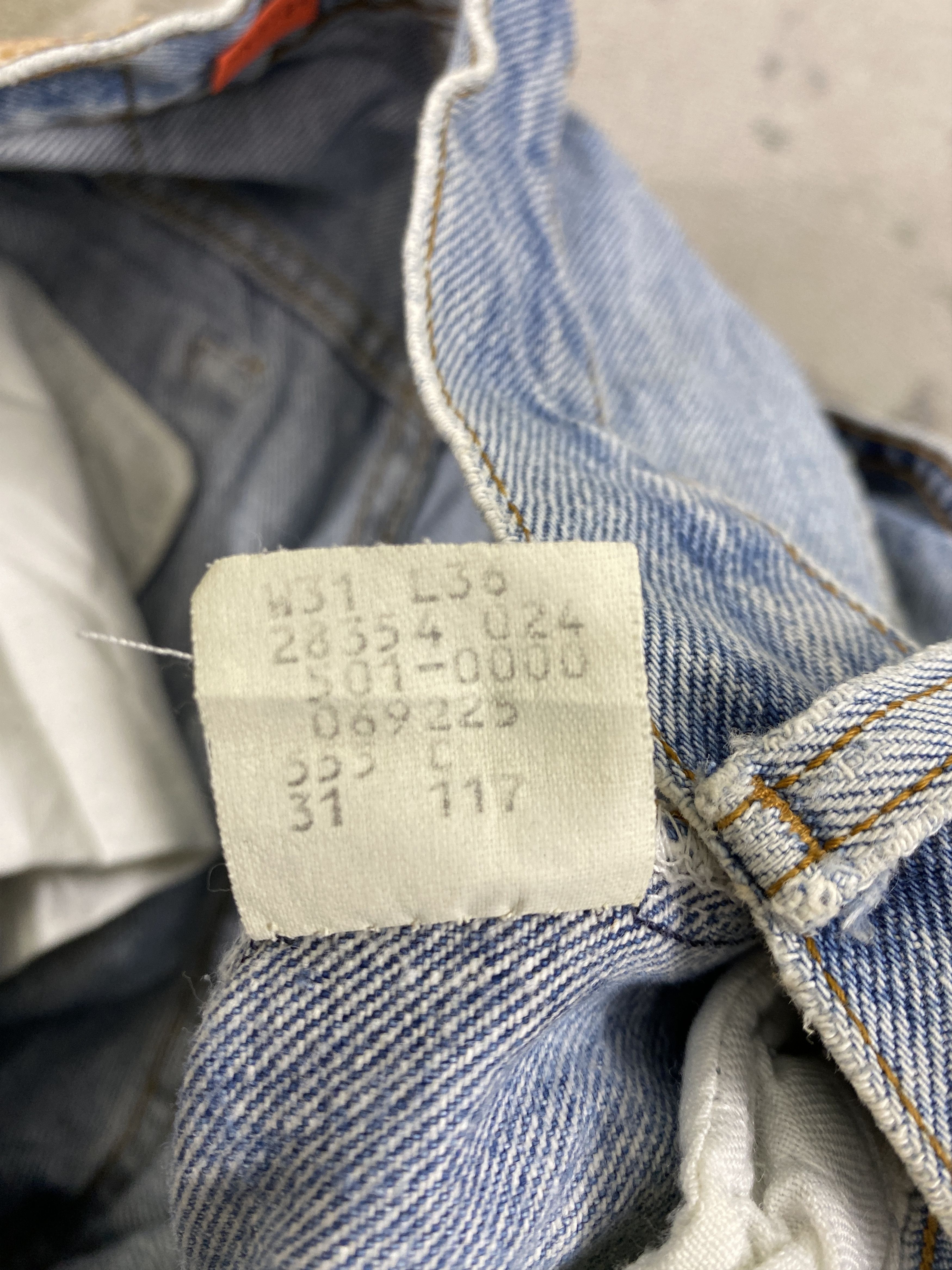 Levi's Vintage Levi's 501 Light Blue Jeans 29x32.5- JN3789 Size US 29 - 10 Thumbnail