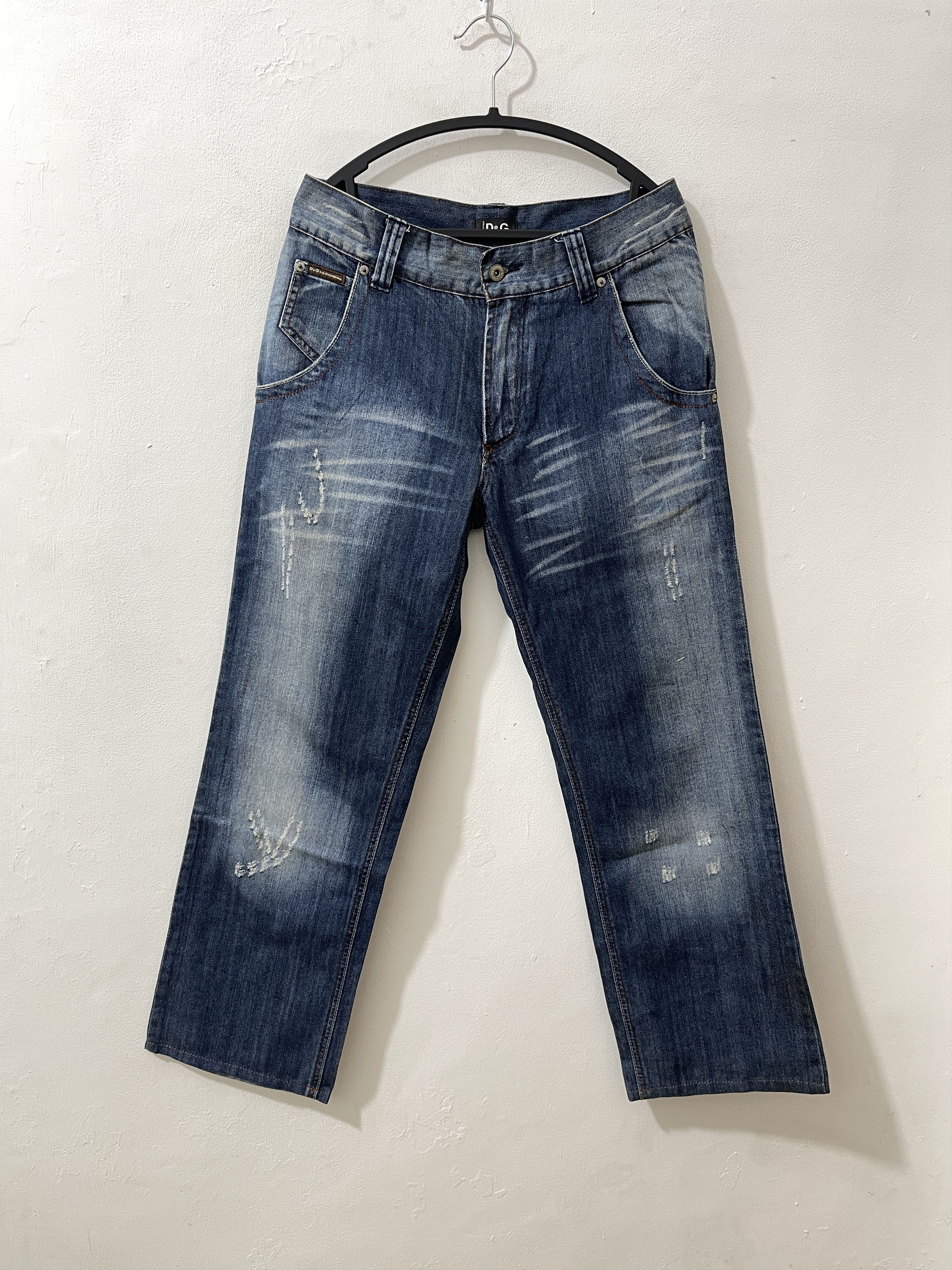 Dolce & Gabbana Dolce & Gabbana Distressed Clawmark Baggy Pants Size US 32 / EU 48 - 1 Thumbnail