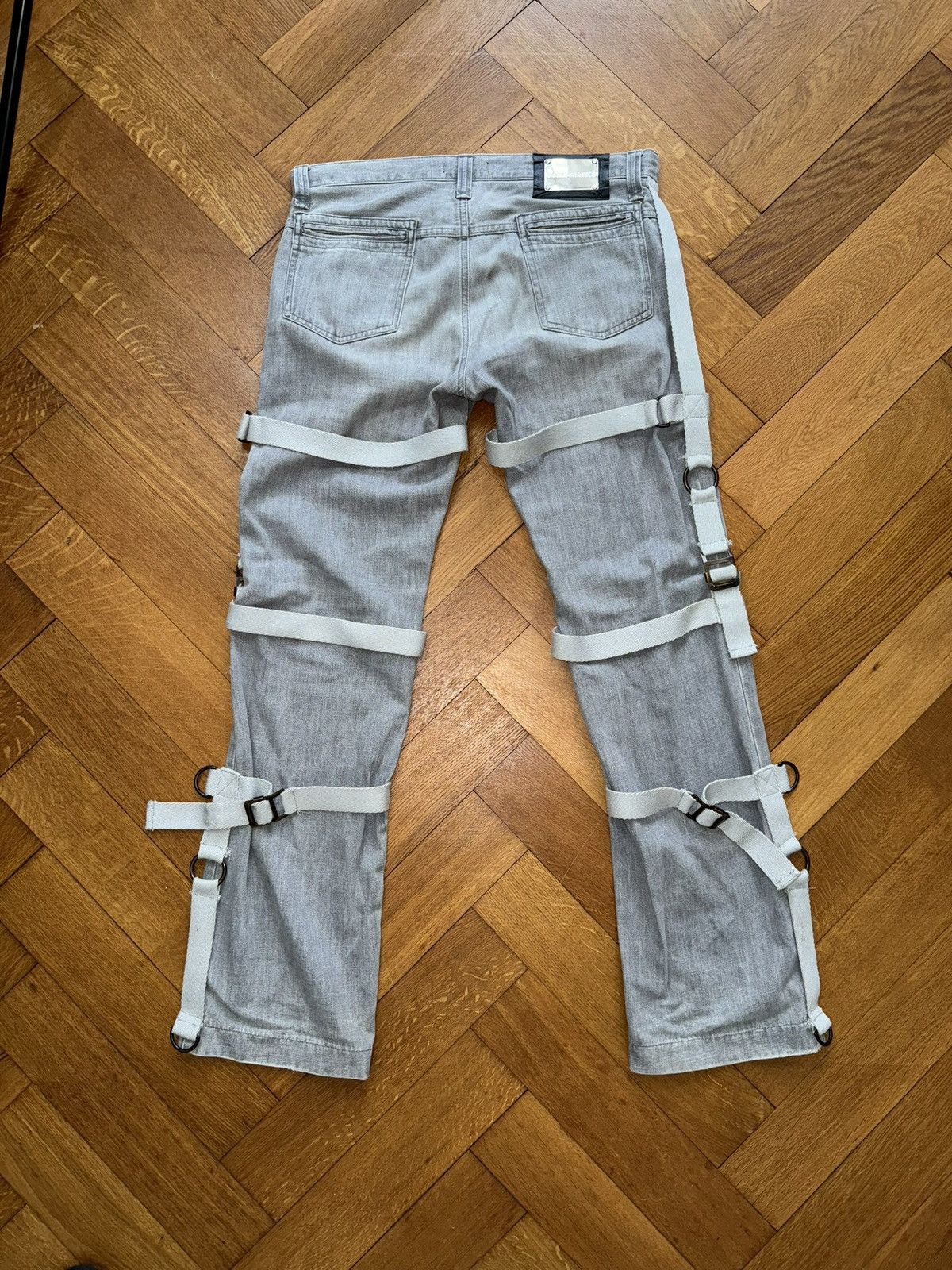 Dolce & Gabbana Dolce & Gabbana A/W2003 Runway Bondage Denim Size US 33 - 2 Thumbnail