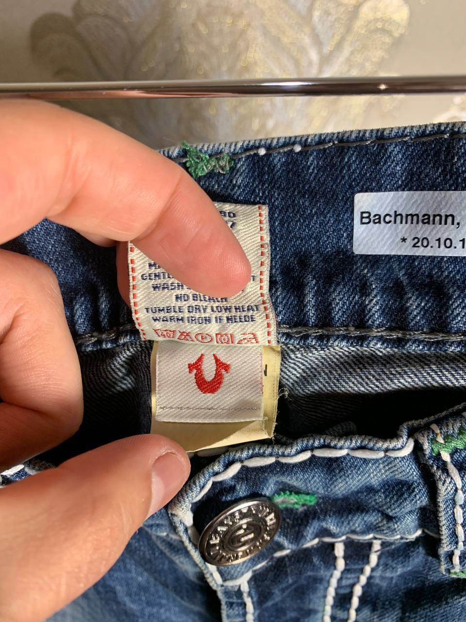 True Religion VINTAGE TRUE RELIGION DENIM JEANS DESIGNER RETRO Y2K 90s USA Size US 32 / EU 48 - 7 Thumbnail