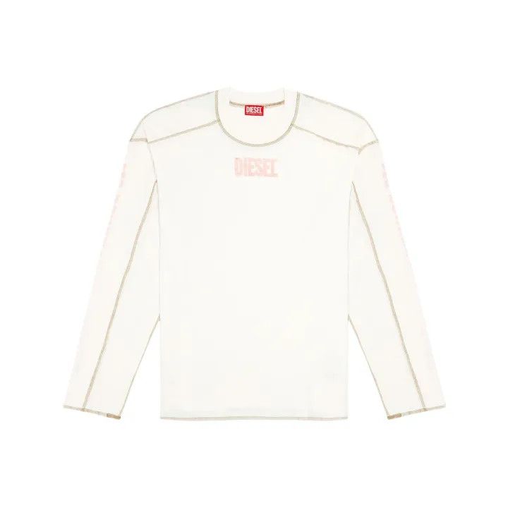 Diesel Diesel Soft Long Sleeve Cotton T-Shirt 0079 Size US S / EU 44-46 / 1 - 1 Thumbnail