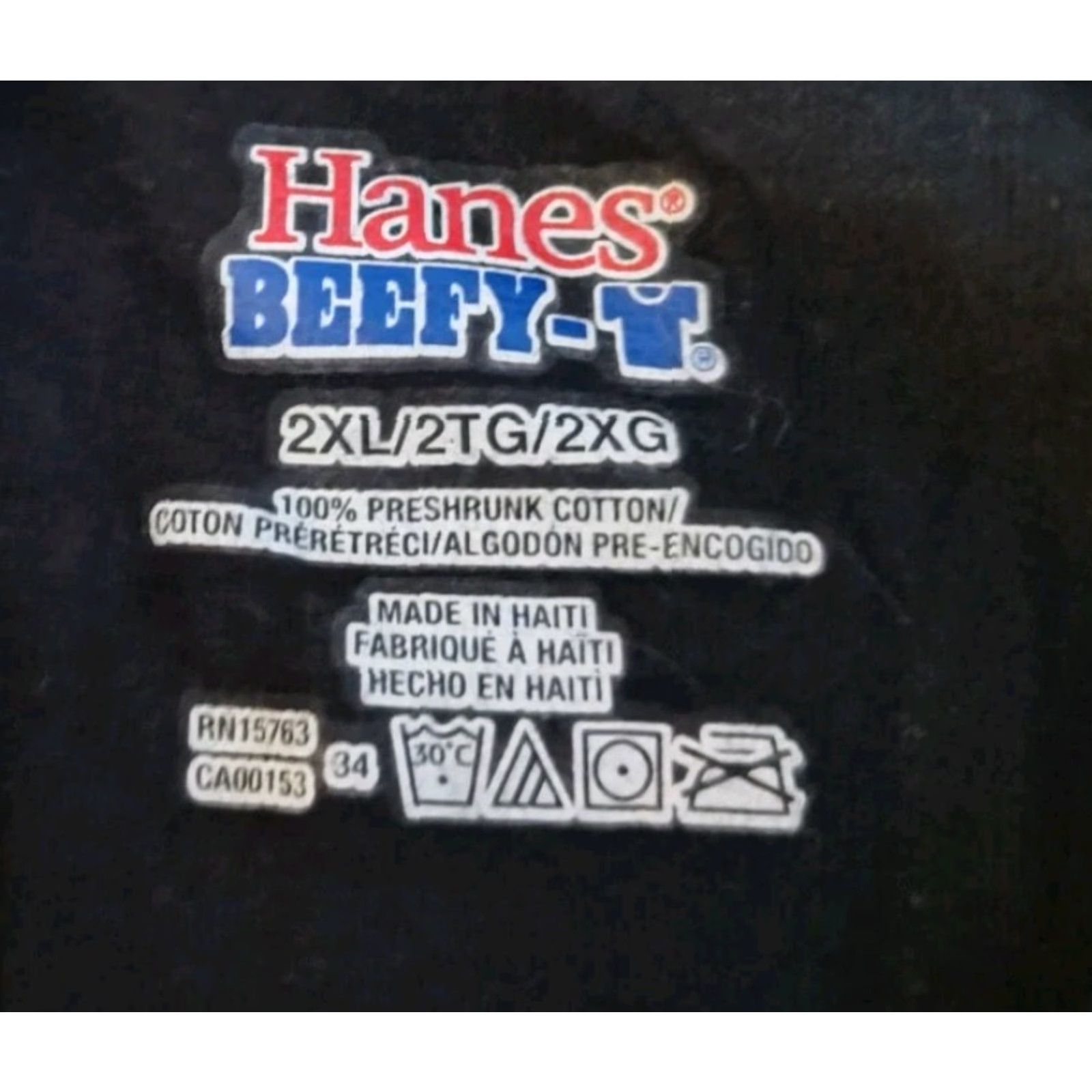 Hanes Garth Brooks World Tour 2014 Band T-Shirt XXL Black Mens Double-Sided Crew Neck Size US XXL / EU 58 / 5 - 3 Thumbnail