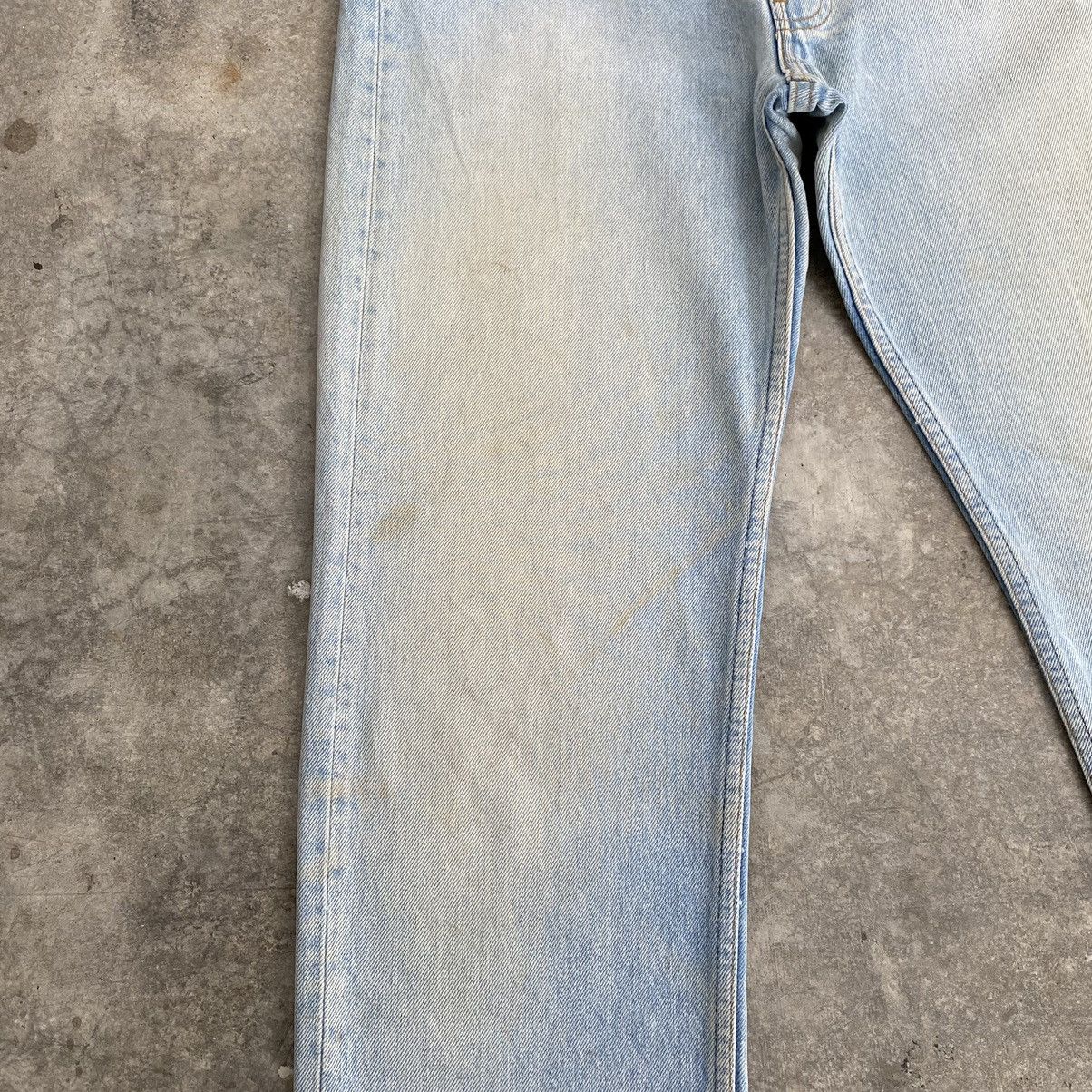 Levi's Vintage 1990 Levis 501 Light Blue Mud Jeans Size US 31 - 5 Thumbnail