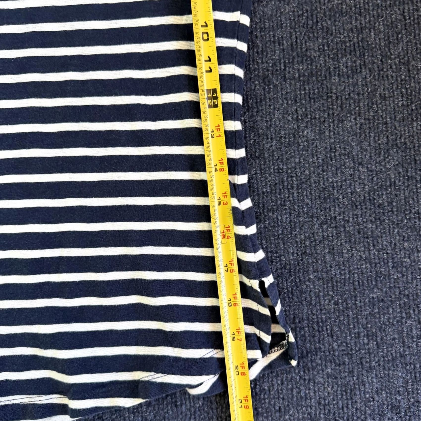 Willi Smith Willi Smith Shirt Womens M Navy Stripe Boat Neck 3/4 Sleeve Top Size M / US 6-8 / IT 42-44 - 6 Thumbnail