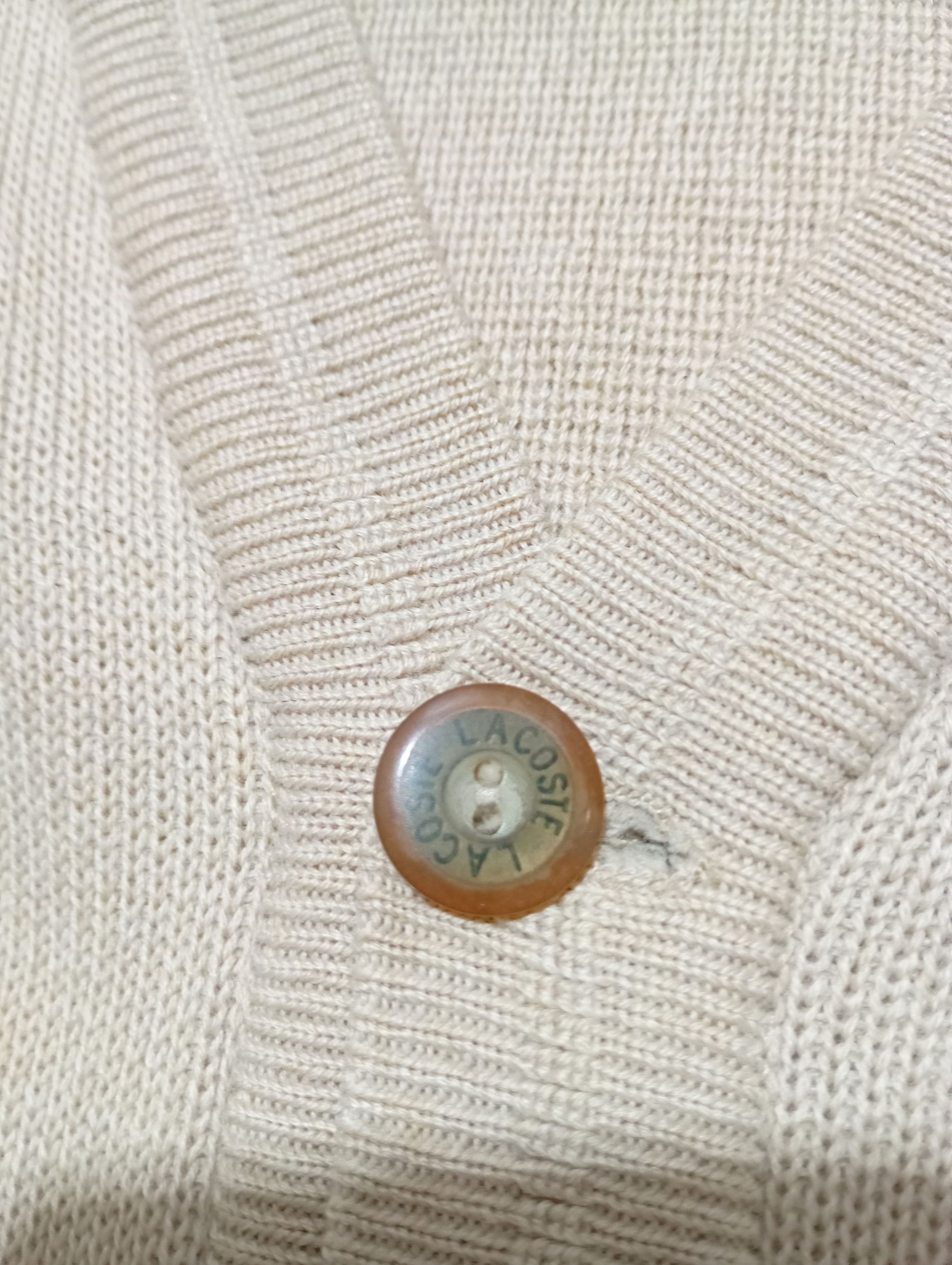 Lacoste Vintage Lacoste 90s Cardigan Sweater Old Money Style Size US L / EU 52-54 / 3 - 5 Thumbnail