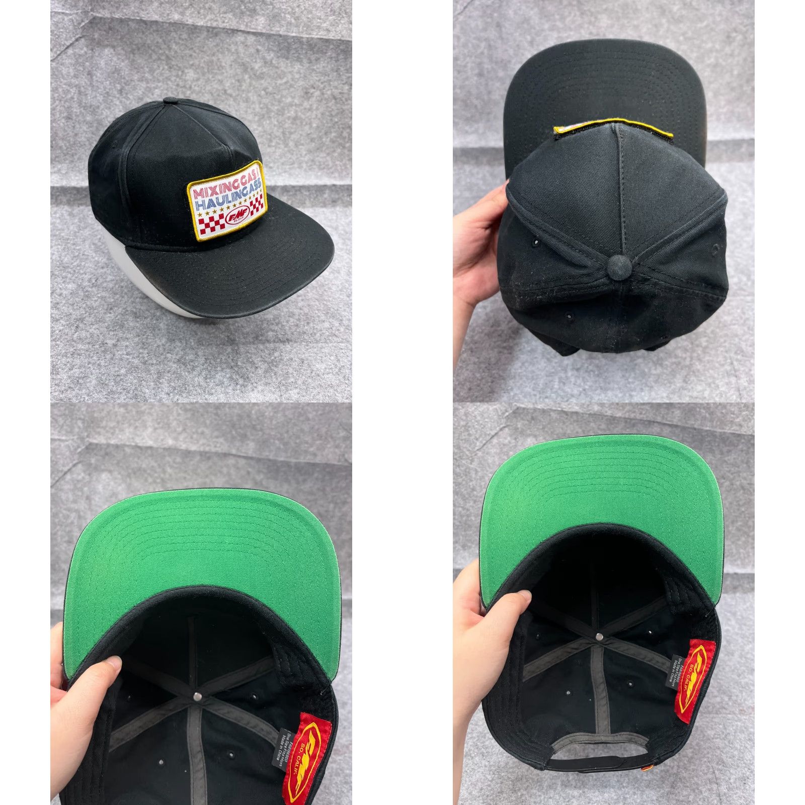 GAS FMF Racing Snapback Hat Cap Adult One Size Black Motorcycle Outdoor Mens Size ONE SIZE - 8 Thumbnail