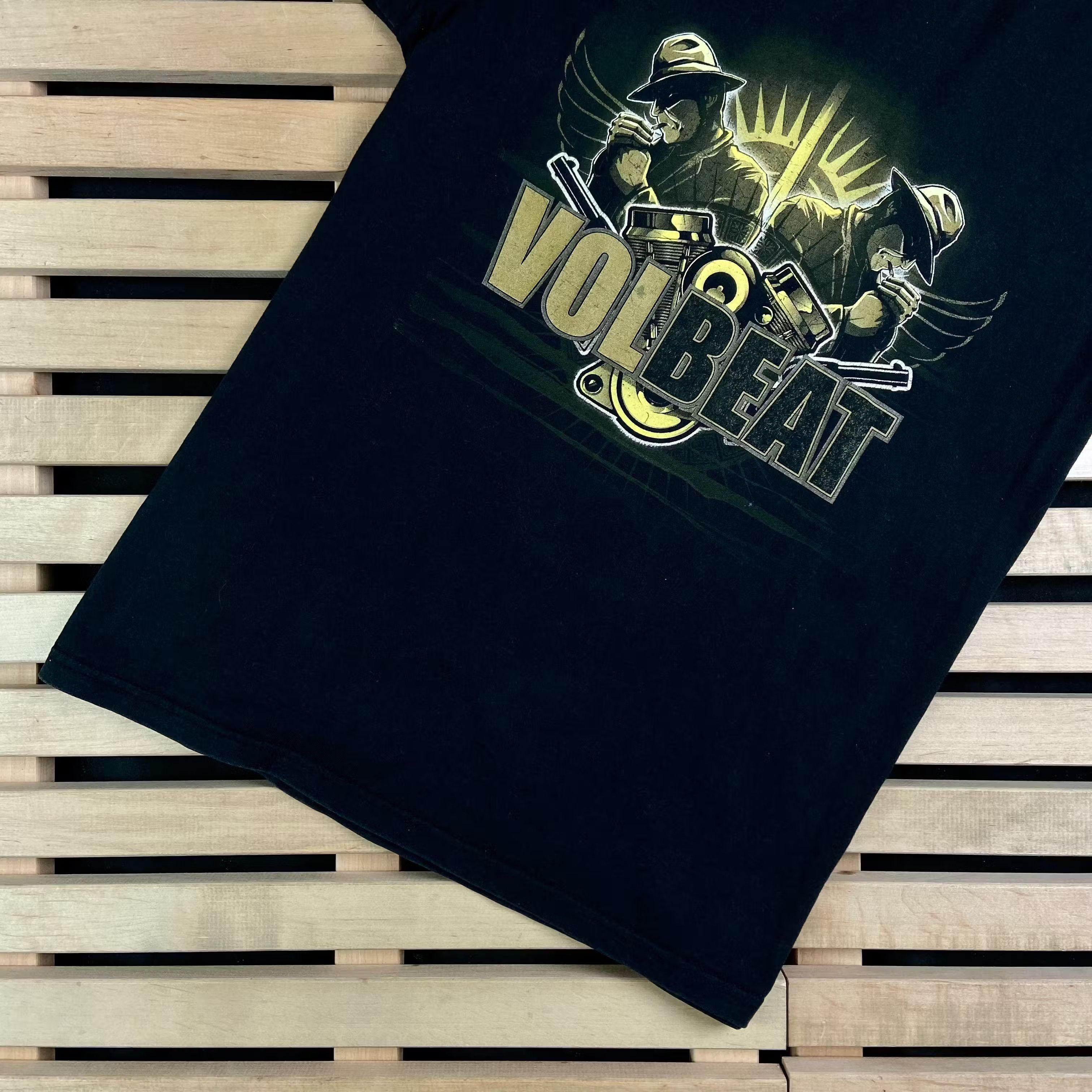 Band Tees × Vintage Mens Vintage T Shirt Volbeat 2008 Size L Size US L / EU 52-54 / 3 - 3 Thumbnail