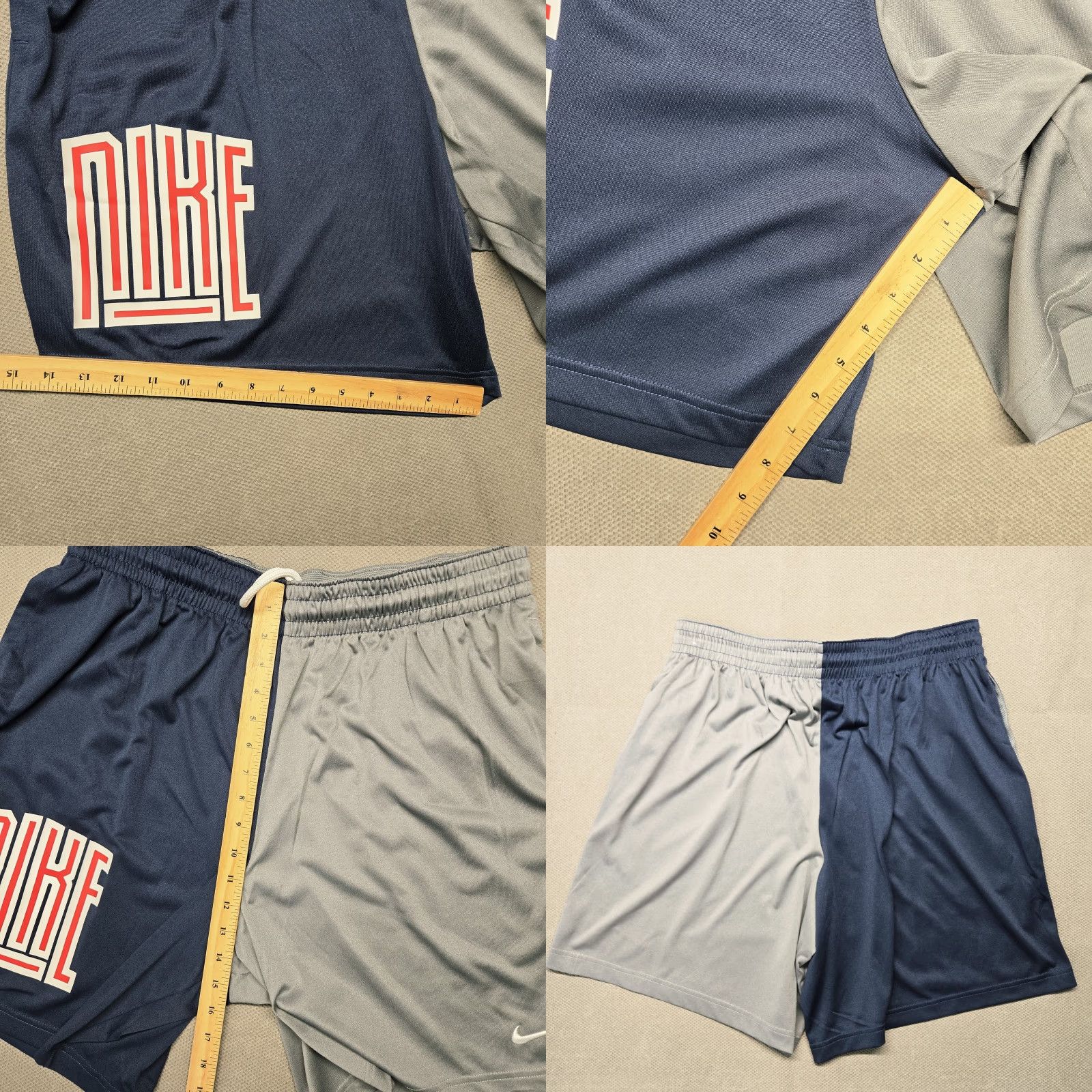 Nike Nike Shorts Mens 36 Multicolor Colorblock Athletic Drawstring Pockets 10 In Size US 36 / EU 52 - 8 Thumbnail