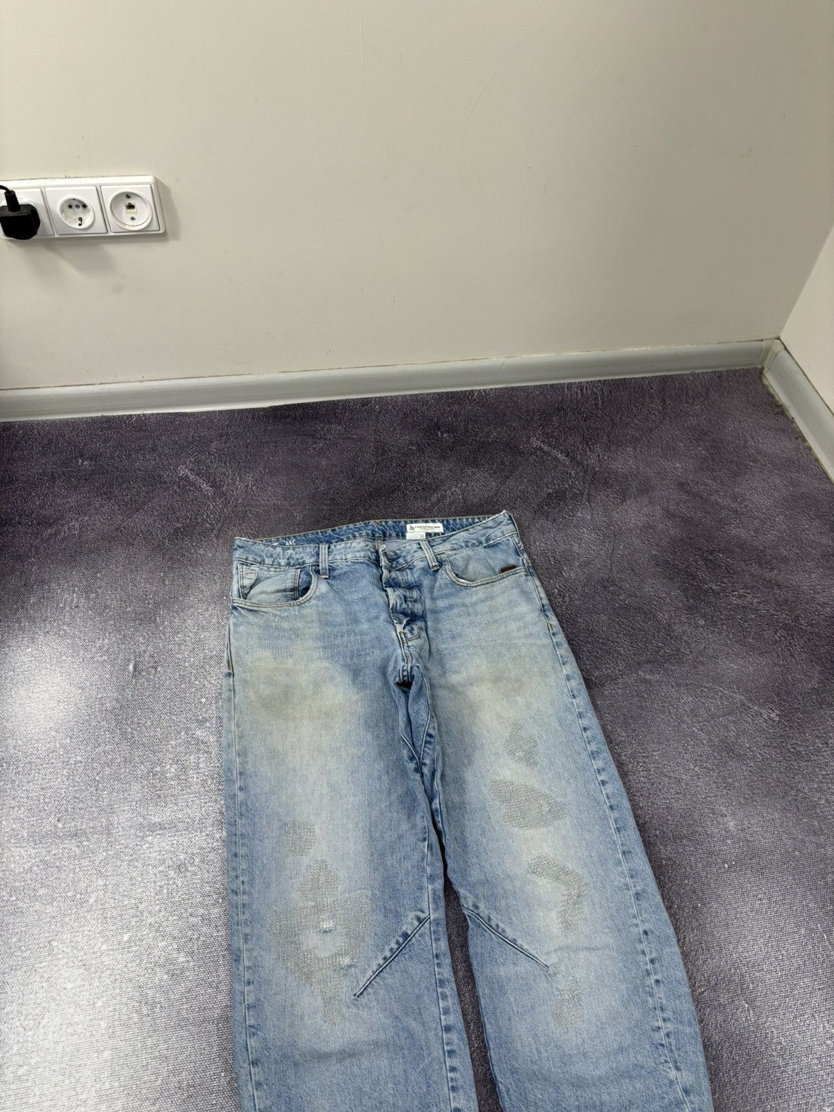 G-Star Vintage G-Star Raw Restored Arc Relaxed Tapered Denim Jeans Size US 32 / EU 48 - 4 Thumbnail