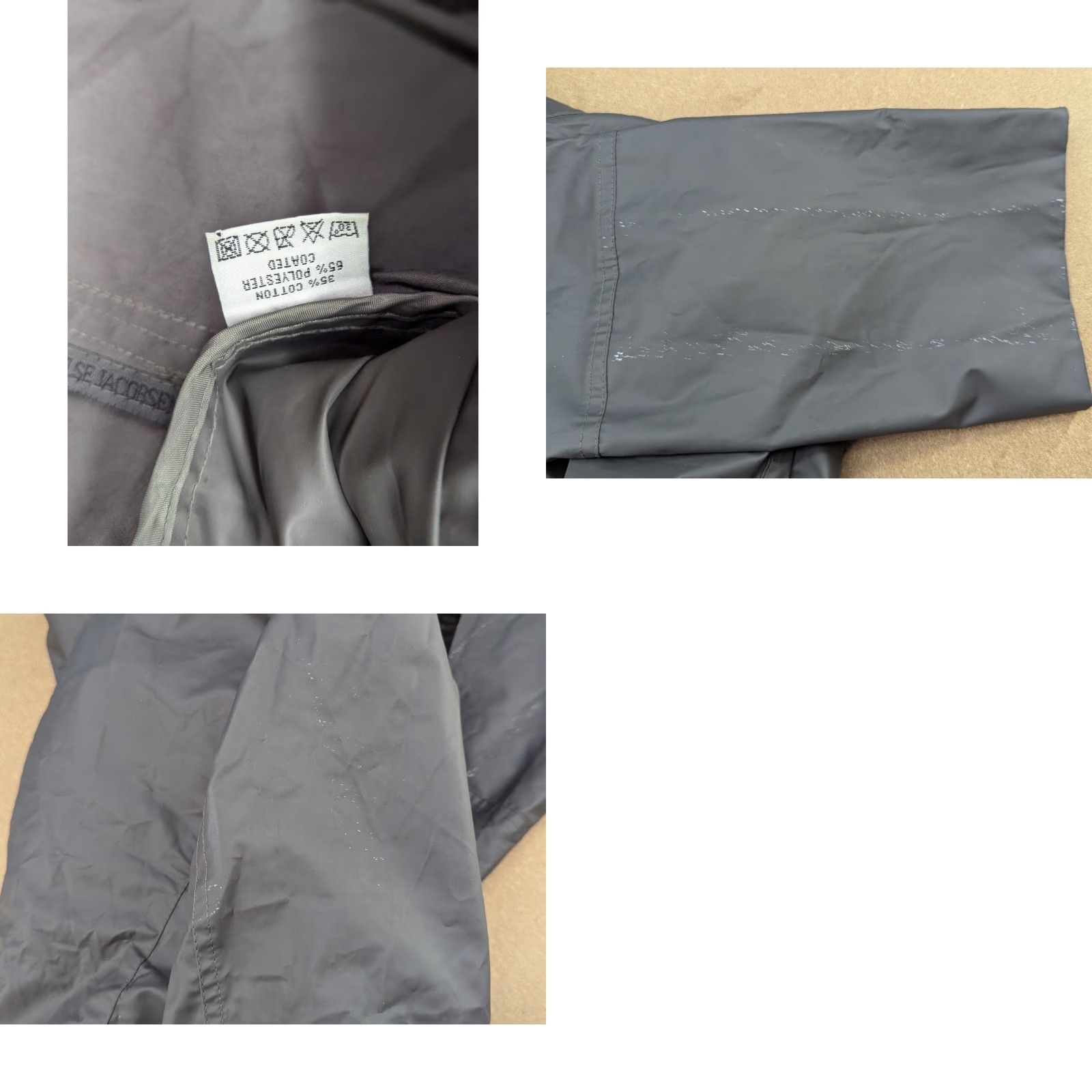 Ilse Jacobsen Ilse Jacobsen Hornbaek Womens Raincoat Coat Jacket Long Zip Hooded Full Zip Quick Dry Black Gray Polyester Softshell Size M / US 6-8 / IT 42-44 - 9 Thumbnail