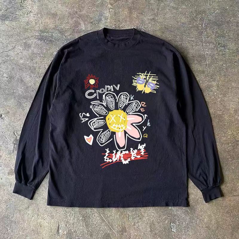 Japanese Brand × Vintage Flower pattern street fashion retro long sleeve tee Size US L / EU 52-54 / 3 - 1 Thumbnail