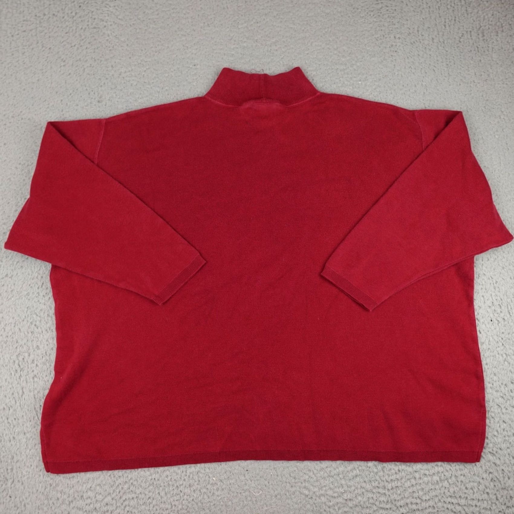 Eddie Bauer VINTAGE Eddie Bauer Sweater Womens 2XL Red Turtleneck Long Sleeve Made In USA Size XXL / US 16-18 / IT 52-54 - 7 Thumbnail