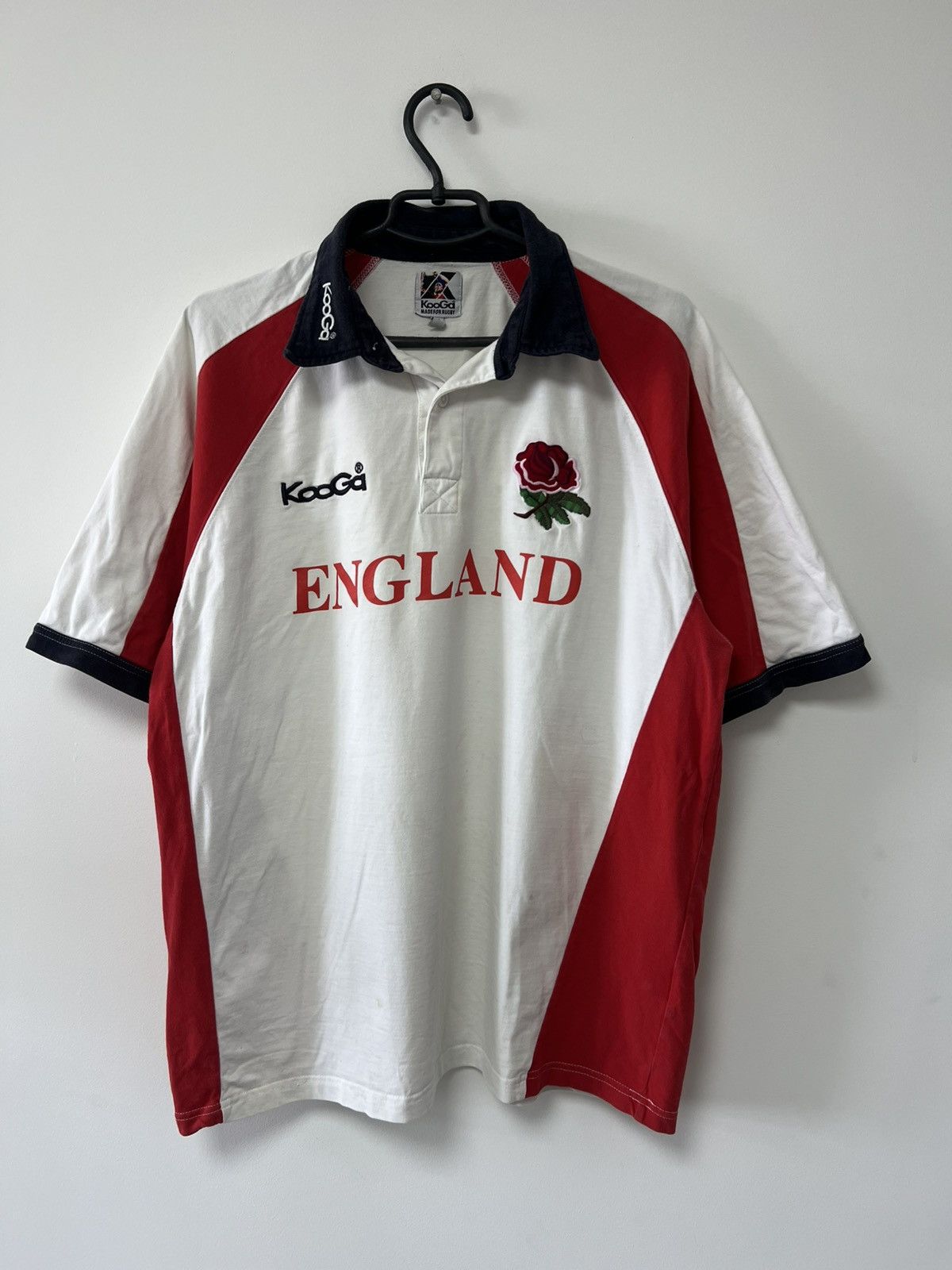 Vintage England Rugby Union Jersey Kooga Short Sleeve T shirt sz XXL Size US XXL / EU 58 / 5 - 1 Thumbnail