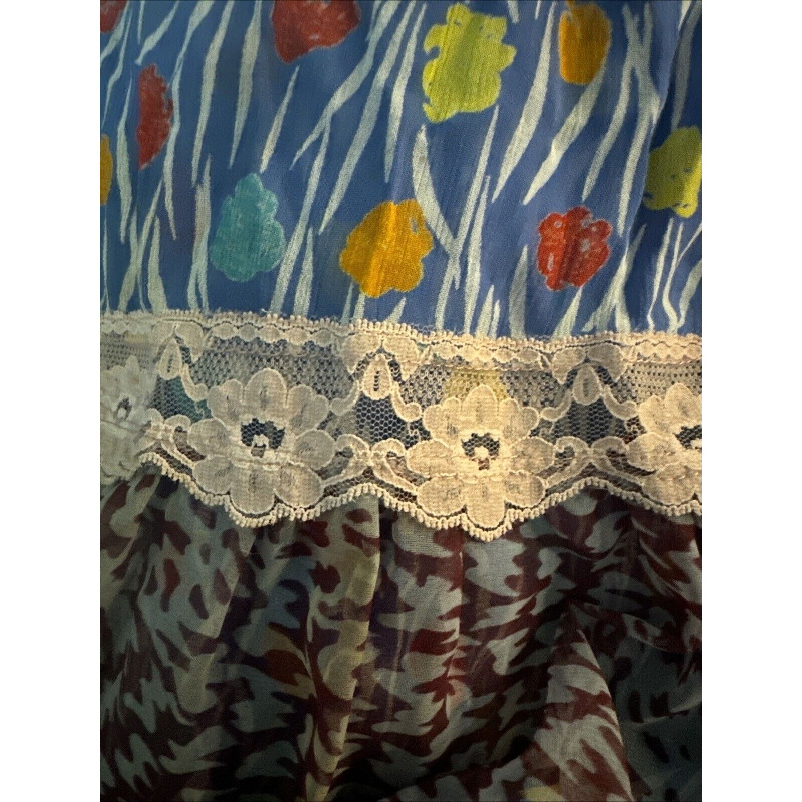 Other Koos Van Den Akker Skirt Vintage Tiered Patchwork, Rare Size 30" / US 8 / IT 44 - 5 Thumbnail