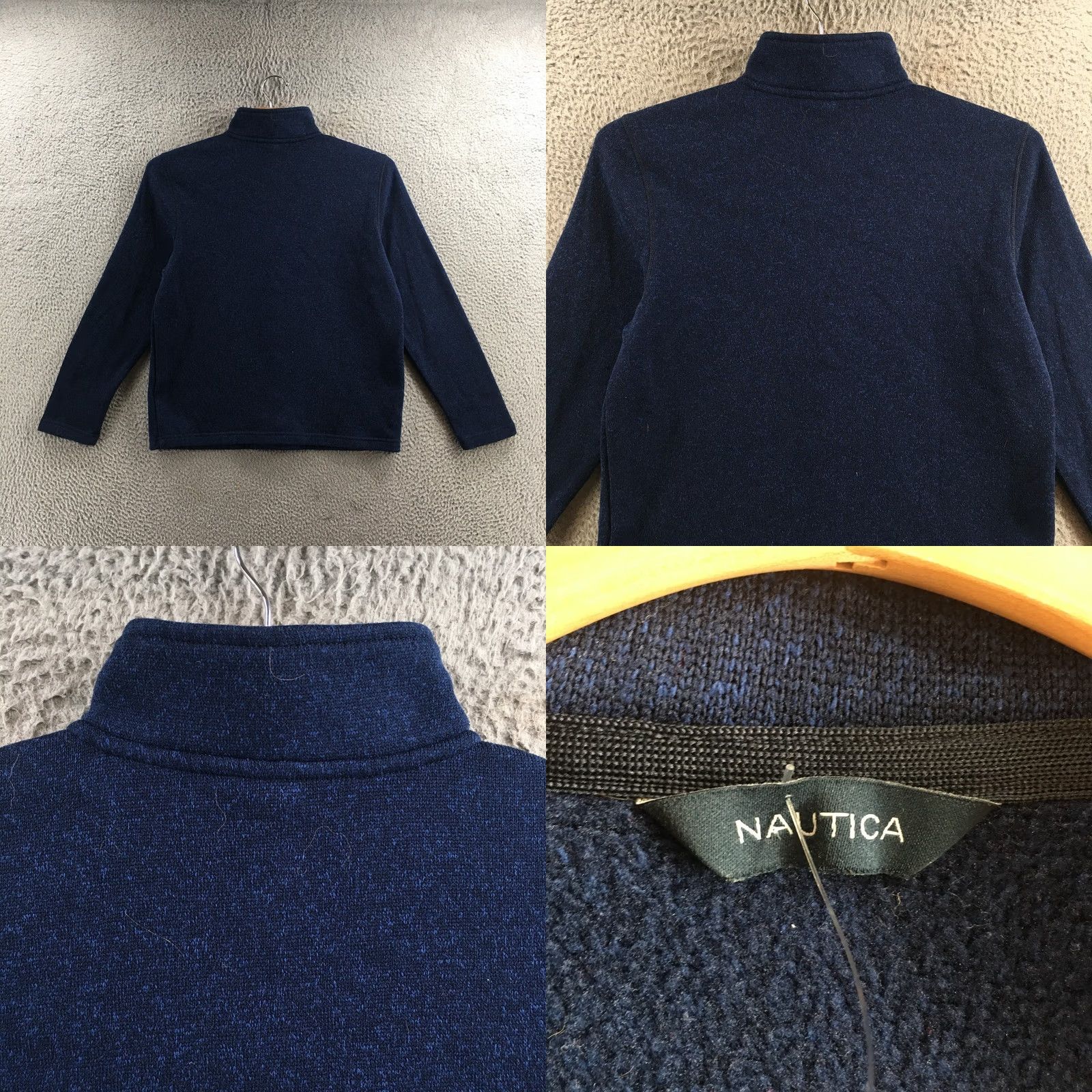 Nautica Nautica Sweater Mens M Navy Quarter Zip Fleece Pullover Logo Soft Warm Casual Size US M / EU 48-50 / 2 - 8 Thumbnail