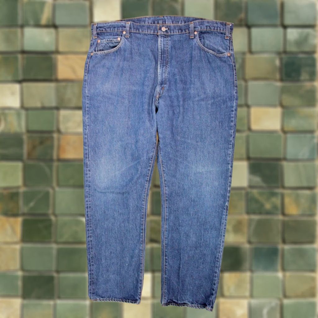 Levi's Levi's 505 Jeans Shirt Vintage 1980s VTG 46x32 Made In USA Men’s Black Bar Tac Denim Blue 80s Jeans Mens Size US 30 / EU 46 - 1 Thumbnail