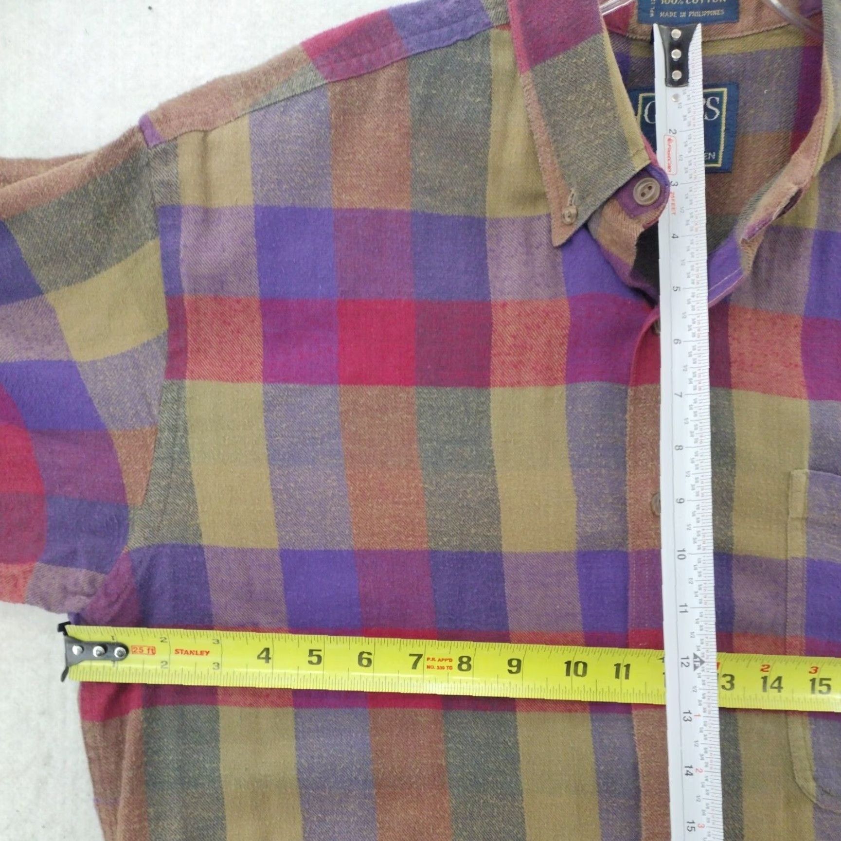Chaps VINTAGE Chaps Ralph Lauren Button-Down Shirt Mens M Plaid Blue Cotton Flannel 90s Classic Pockets Button Up Size US M / EU 48-50 / 2 - 3 Thumbnail