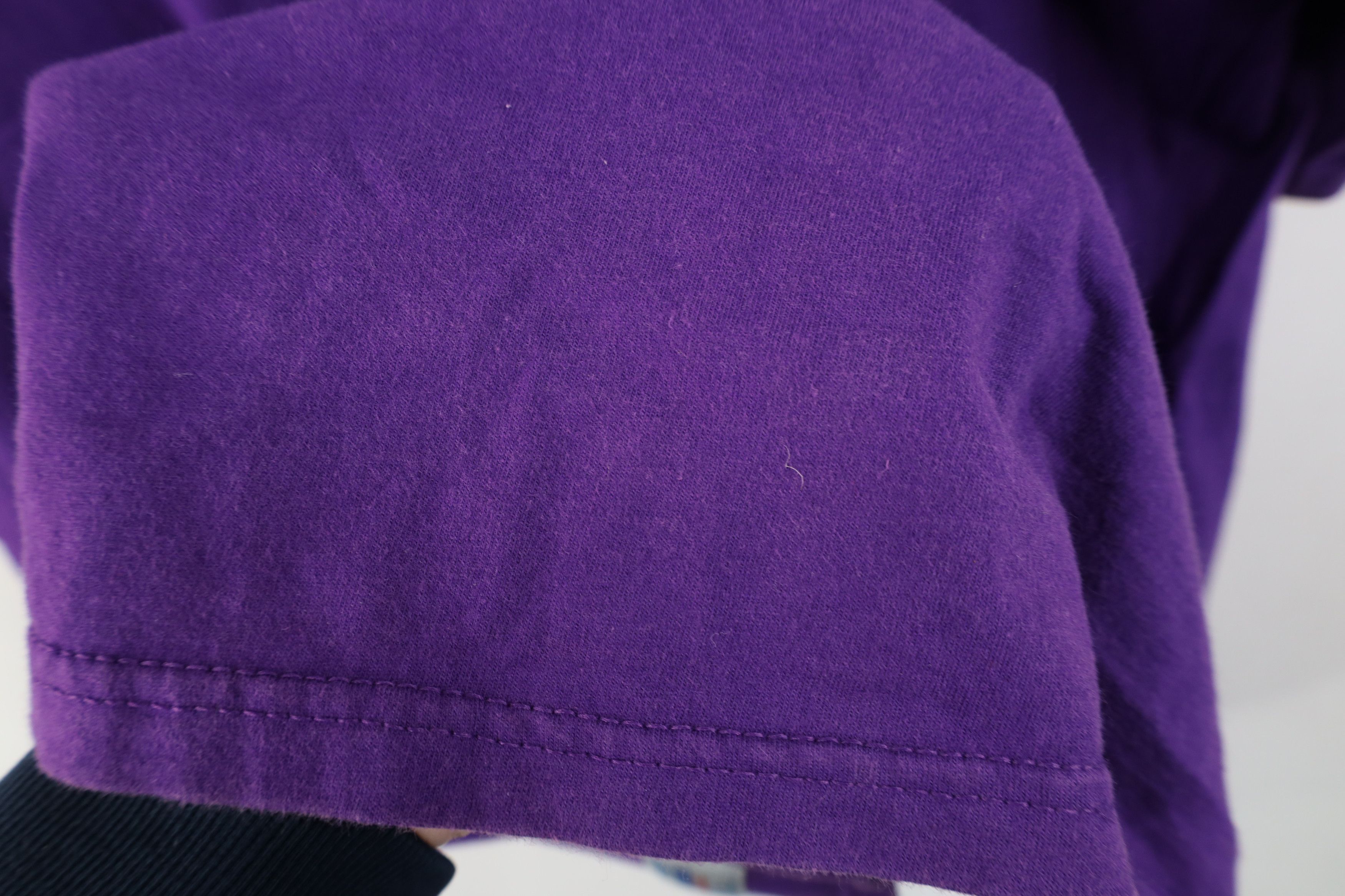 Russell Athletic Vintage 90s Russell Athletic Blank Cotton T-Shirt Purple USA Size US XL / EU 56 / 4 - 10 Thumbnail