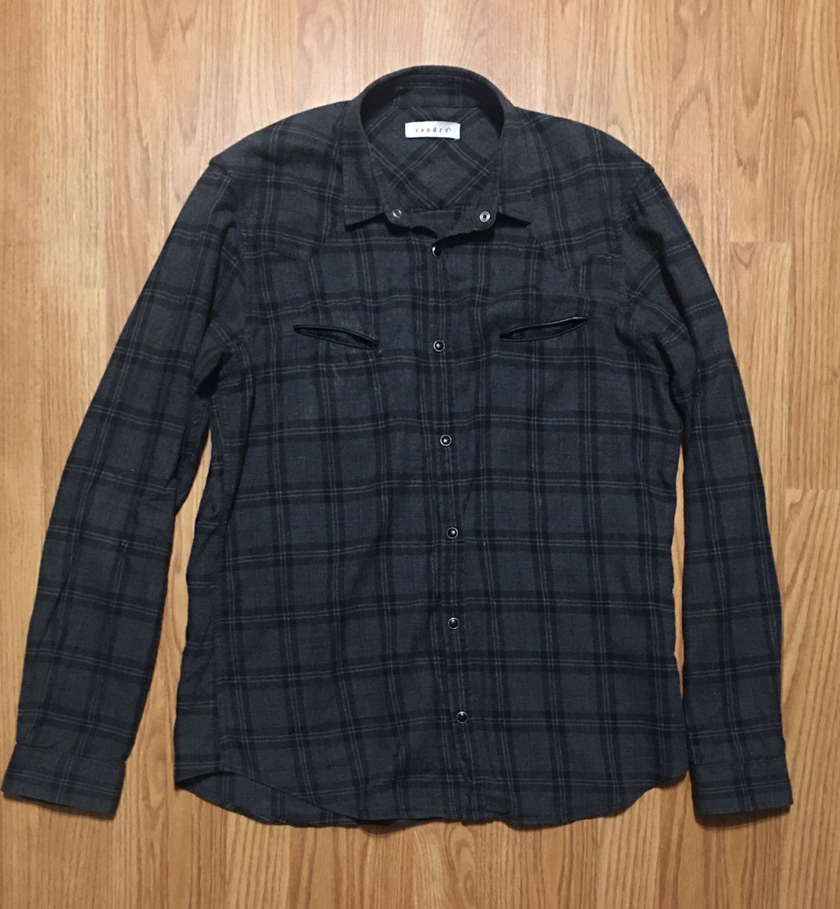 Sandro SANDRO Paris Plaid Check Cotton Womens Shirt XL Size XL / US 12-14 / IT 48-50 - 5 Thumbnail