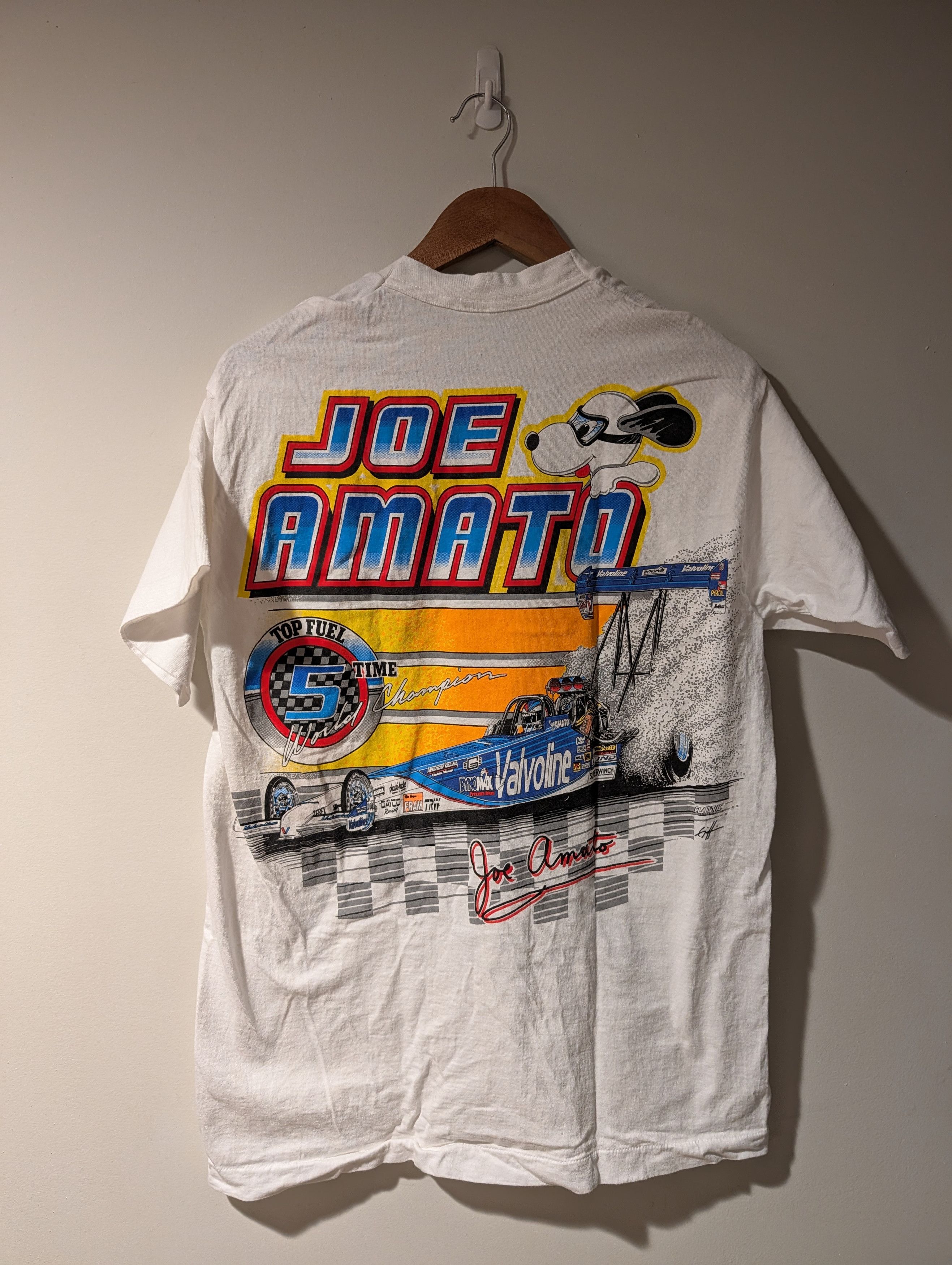 NASCAR Vintage 1995 Joe Amato Nascar Chase Authentic Racing T-Shirt Size US L / EU 52-54 / 3 - 5 Thumbnail