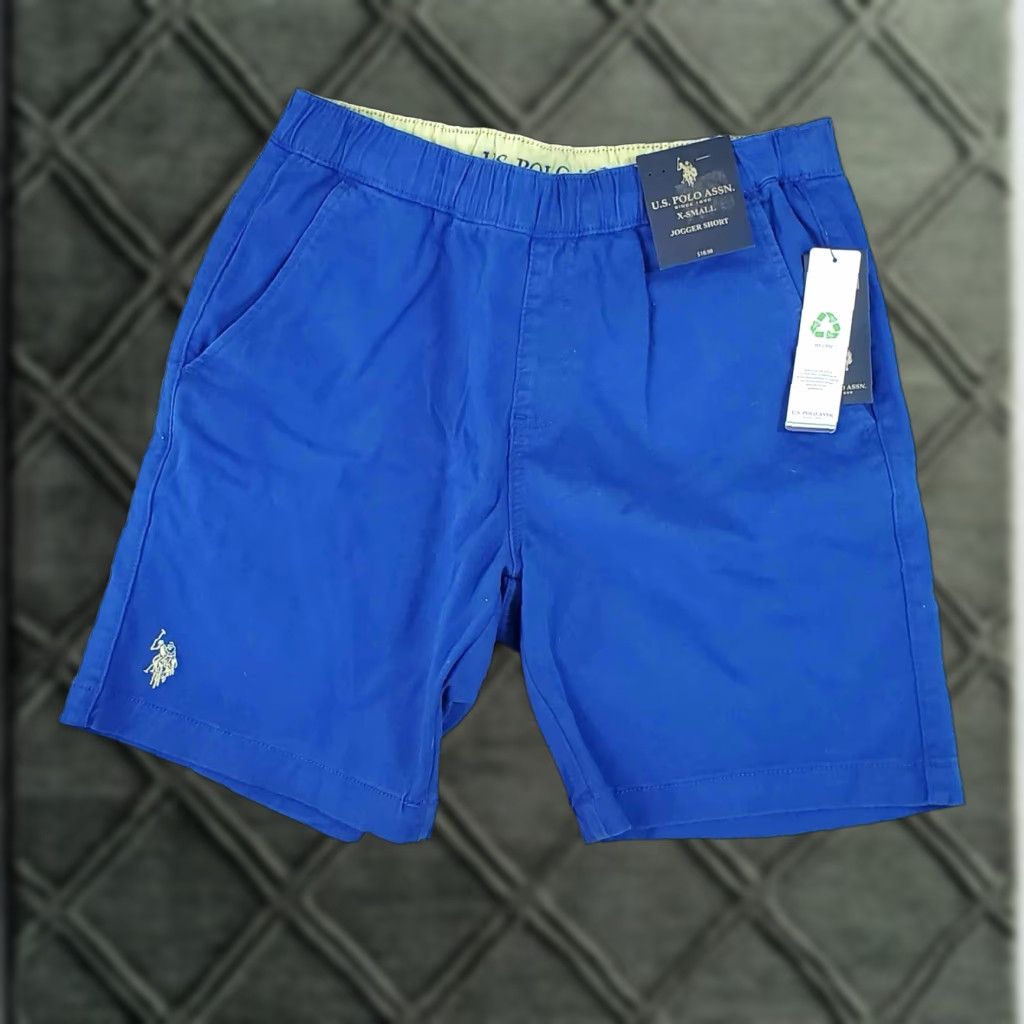 U.S. Polo Assn. U.S. Polo Assn. Men's XS NWT Elastic Waist Jogger Short Style Blue Shorts Size US XS / EU 42 / 0 - 1 Thumbnail