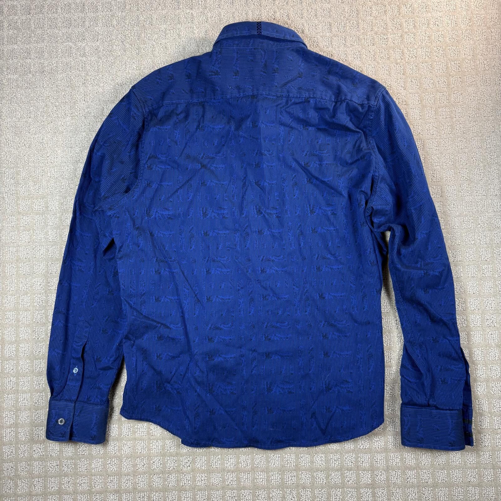 Robert Graham Robert Graham Long Sleeve Button Up Shirt XL Blue Size 44R - 5 Thumbnail