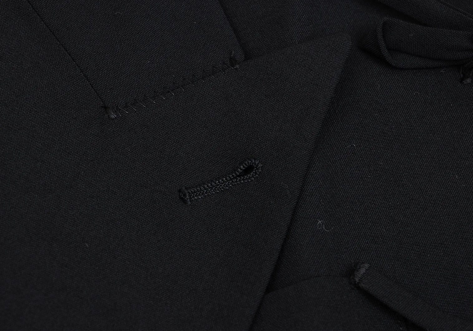 Jean Paul Gaultier Ribbon-Detach Design Wool Jacket in Black Size 50 Size US M / EU 48-50 / 2 - 4 Thumbnail