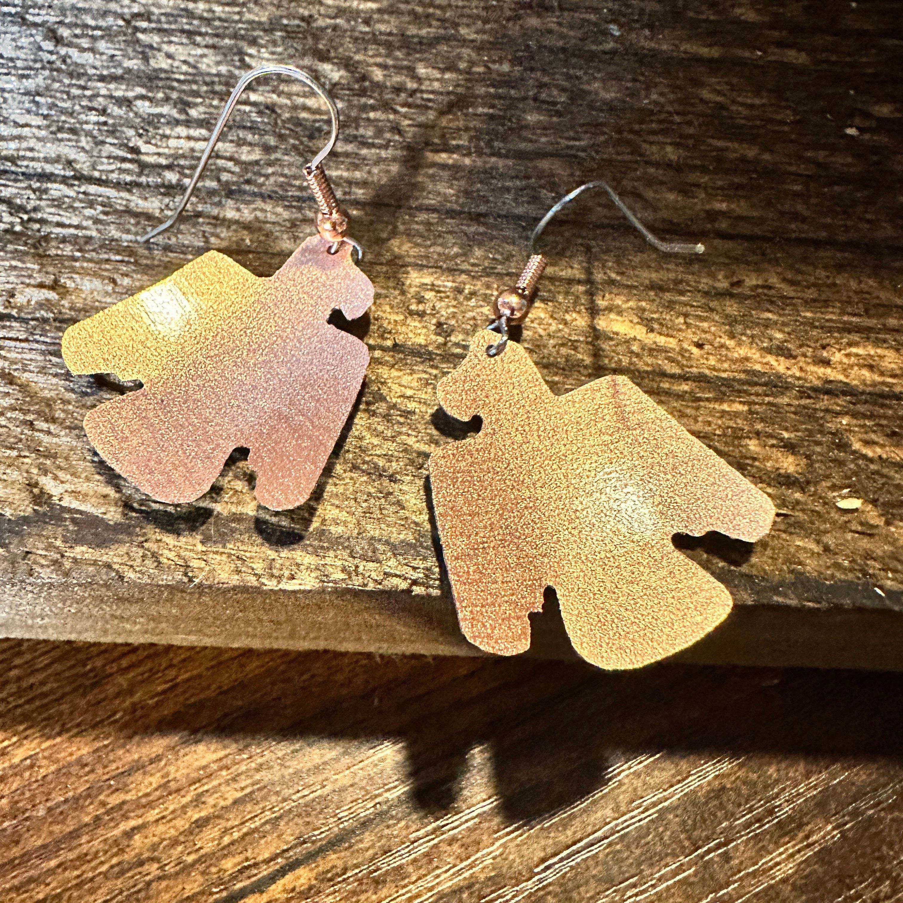 Other Handcrafted Boho Copper Earrings, Southwestern Thunderbird Size ONE SIZE - 7 Thumbnail