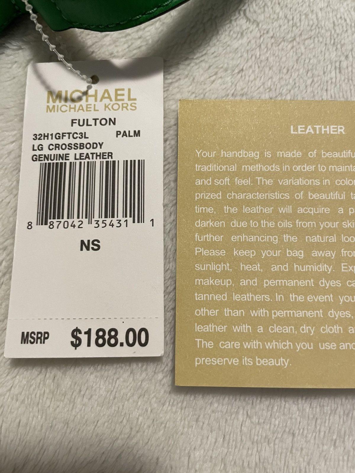 Michael Kors Michael Kors FULTON Green Cross Body Bag Size ONE SIZE - 8 Thumbnail