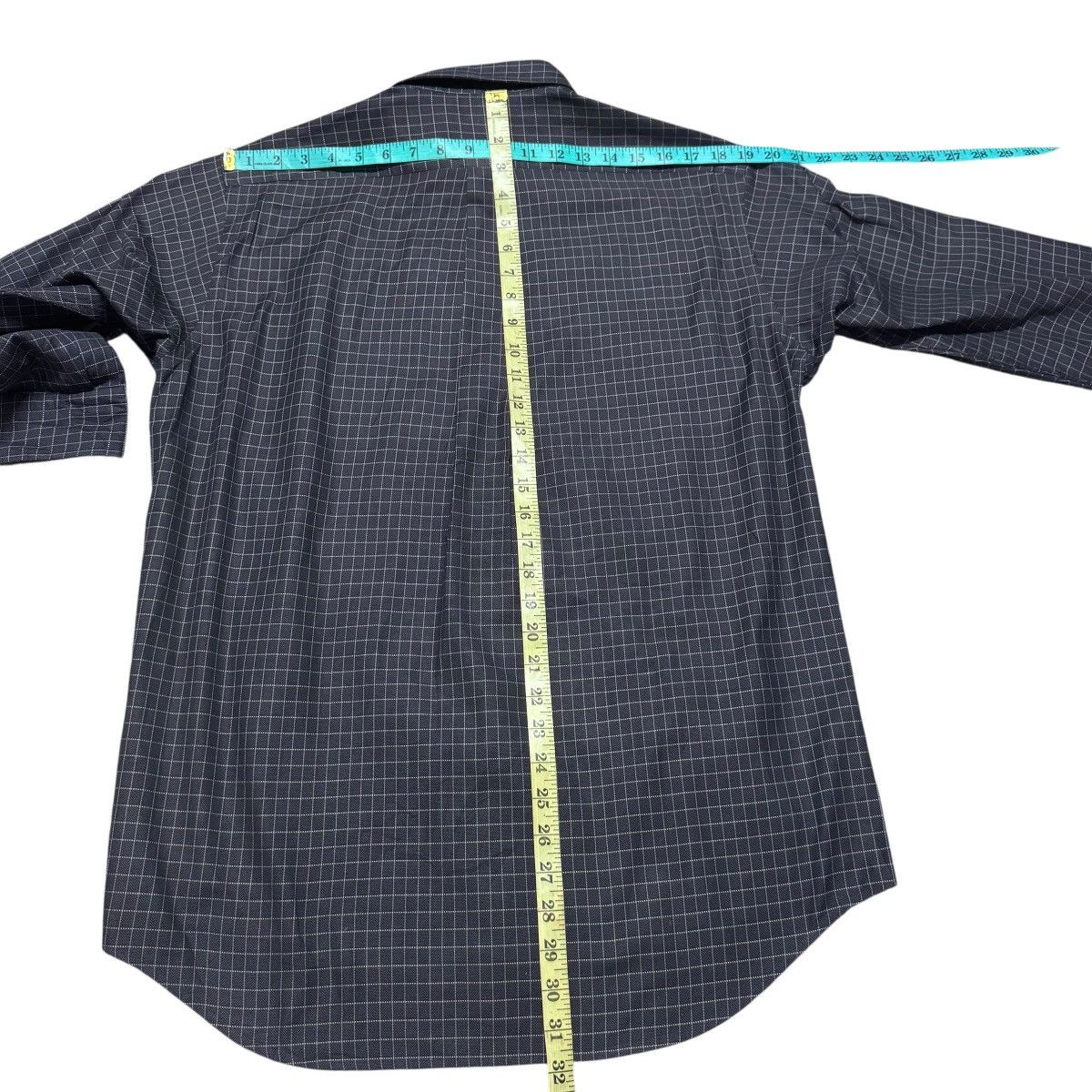 Burberry Burberry Gray Plaid Button Down Longsleeve Shirt Size US L / EU 52-54 / 3 - 17 Thumbnail