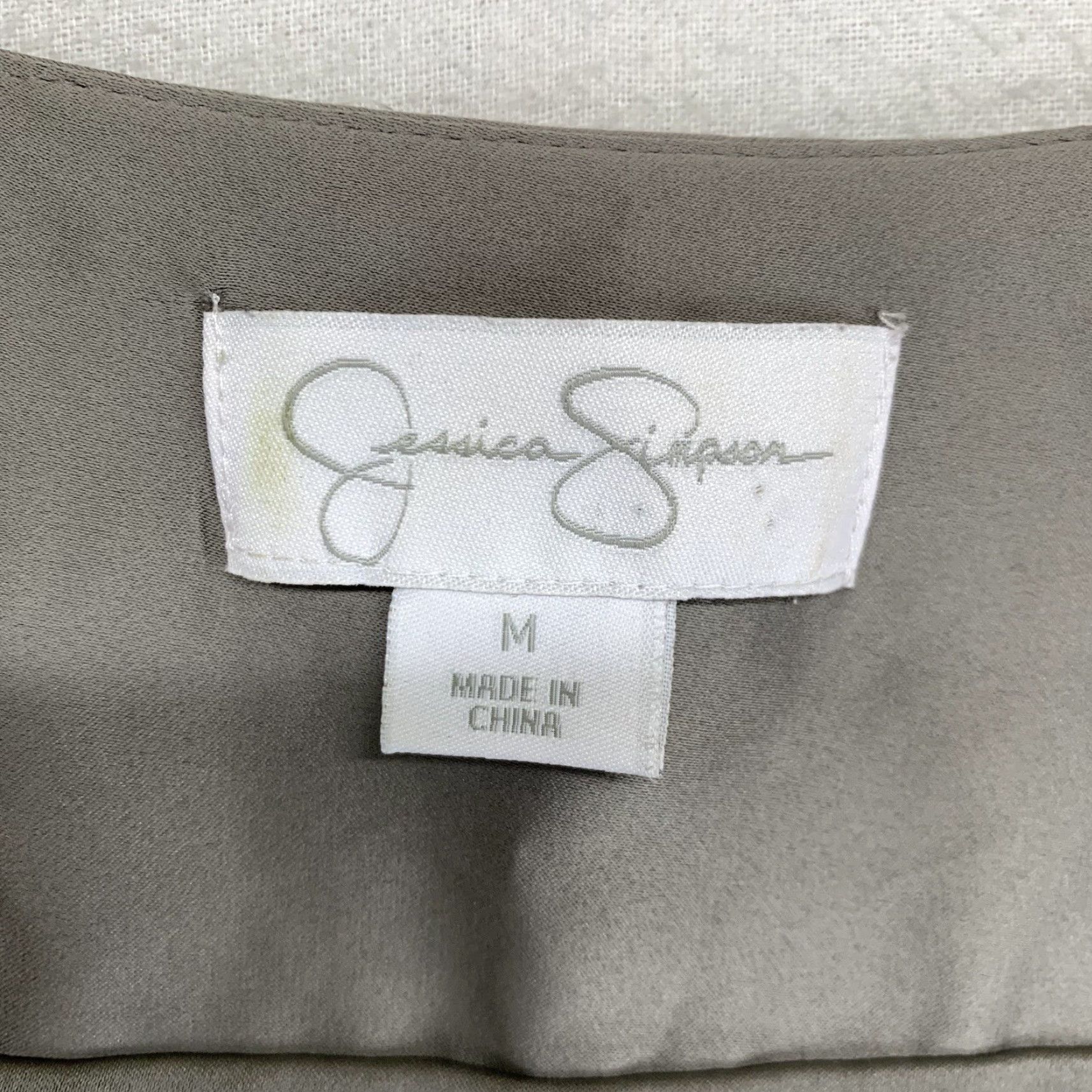 Jessica Simpson Jessica Simpson Dress Velvet Dark Silver Gray Pleats Sheer Size Medium Stretch Size M / US 6-8 / IT 42-44 - 5 Thumbnail