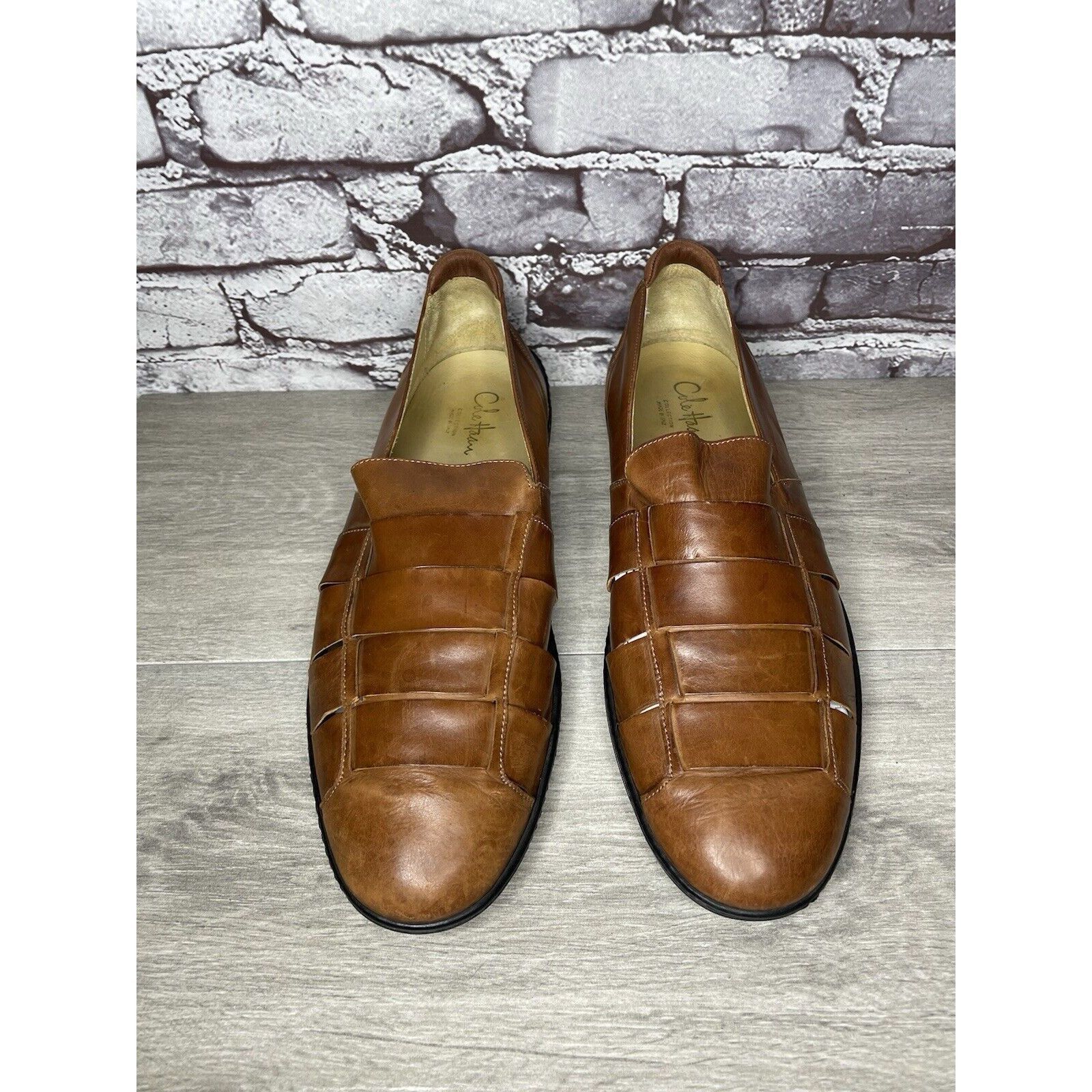 Cole Haan Cole Haan Collection Air Brown Leather Fisherman Sandals Men Size US 12 / EU 45 - 23 Thumbnail