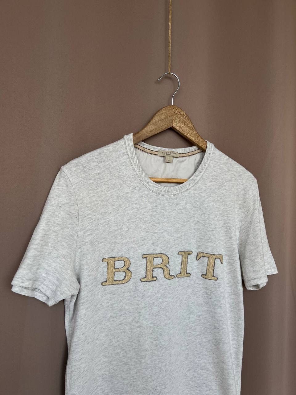 Burberry Burberry Brit Embroidery Slim Fit T-Shirt Mens Size M Size US M / EU 48-50 / 2 - 3 Thumbnail