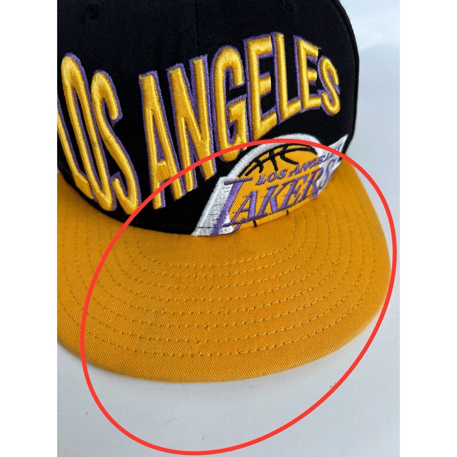 New Era Vintage Los Angeles Lakers New Era Snapback Hat Cap Black Sp Size ONE SIZE - 2 Thumbnail