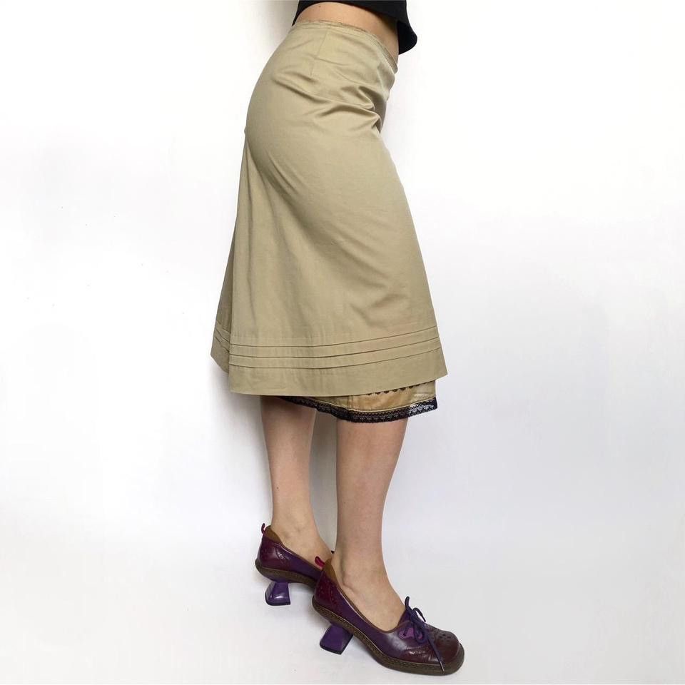 Prada × Vintage prada midi skirt from 2007 line Size 23" - 3 Thumbnail