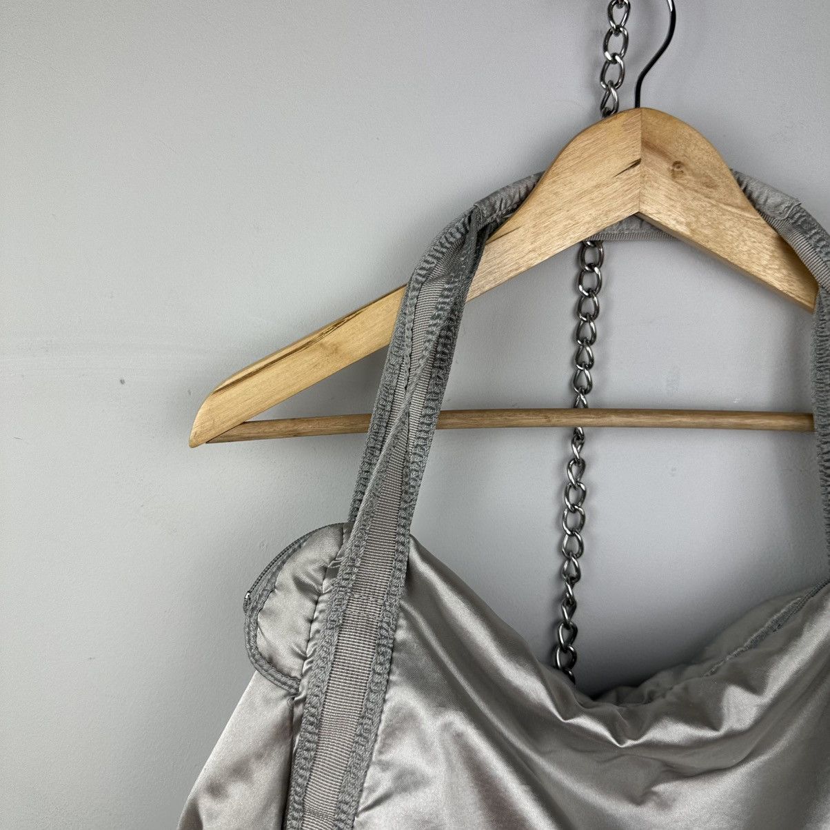 Nike Vintage Nike Silver Nylon Bag Size ONE SIZE - 19 Thumbnail