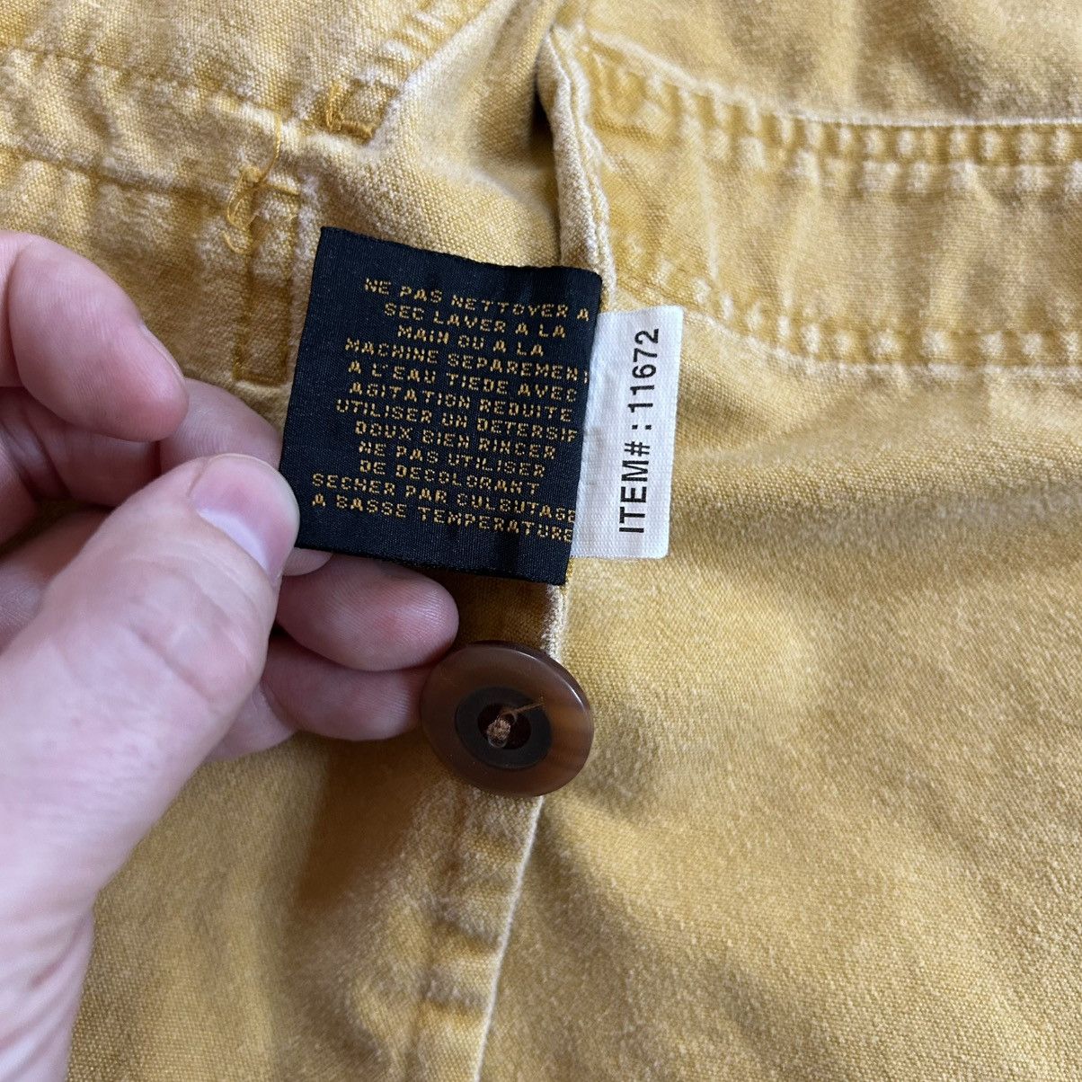 Eddie Bauer 90s FLOCKED CANVAS HUNTiNG JACKET WORK COAT MUSTARD SEED Size US L / EU 52-54 / 3 - 12 Thumbnail