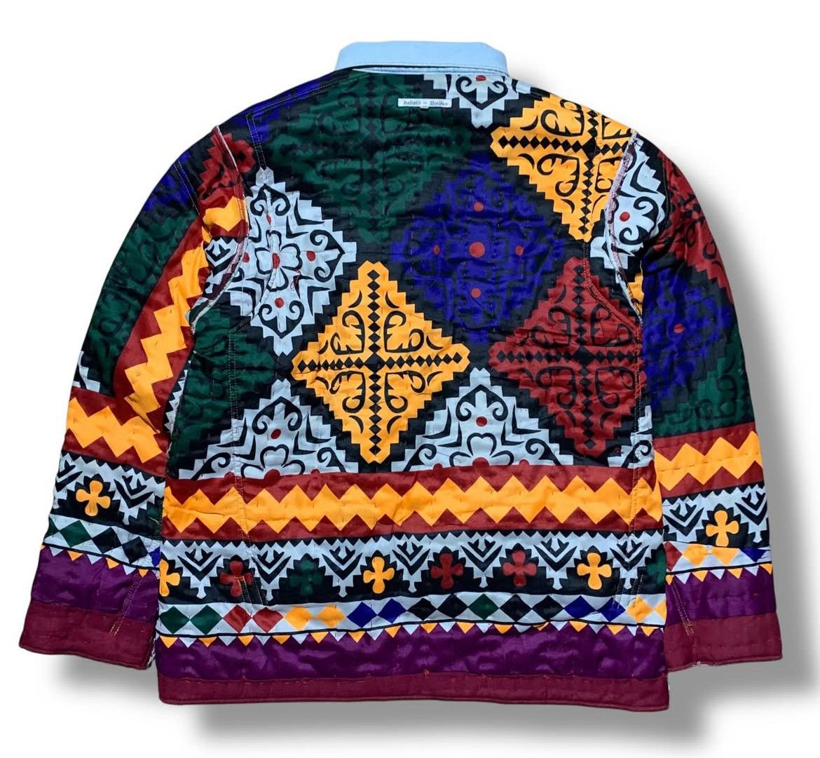 Needles 2000s Rebuild by Needles Jean Rug Covered Reversible Jacket Size US L / EU 52-54 / 3 - 3 Thumbnail