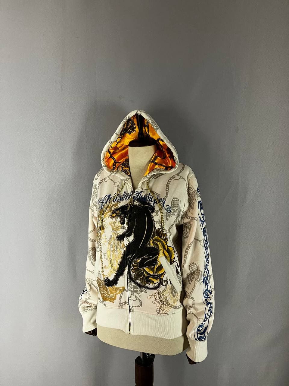 Christian Audigier Christian Audigier Hoodie White Size US XL / EU 56 / 4 - 1 Thumbnail