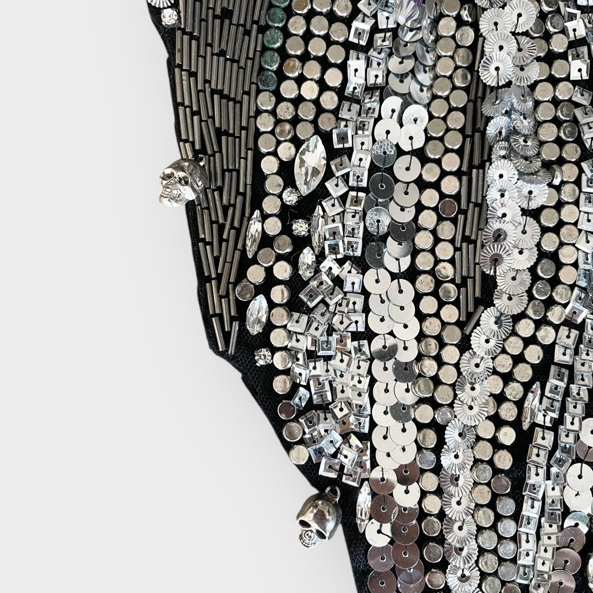 Designer RARE! 1 of 1 Bling Halter Top Shirt Necklace Size M / US 6-8 / IT 42-44 - 2 Thumbnail