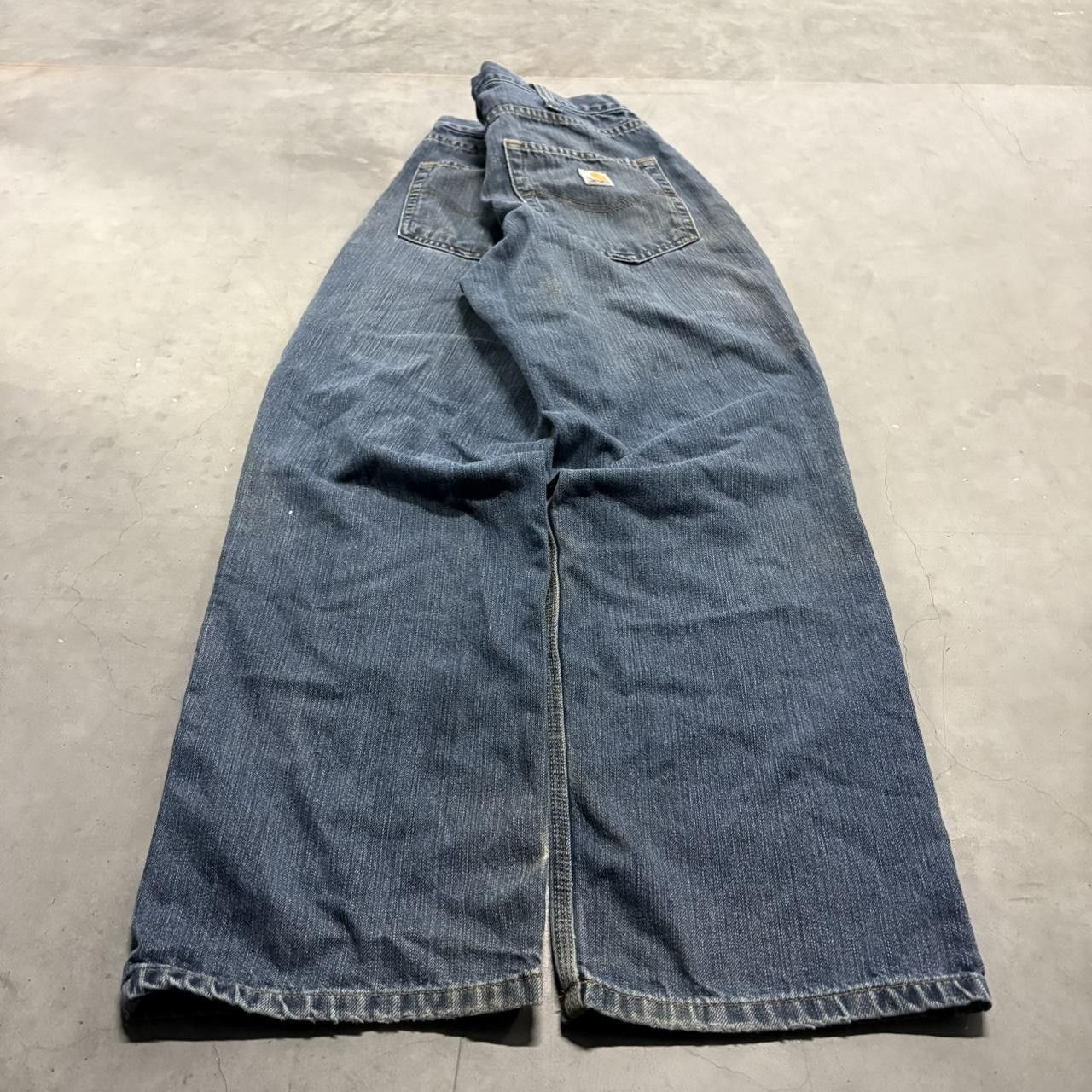 Carhartt × Vintage Vintage Y2K Workwear Style CarHartt Medium Wash Denim Jeans! Size US 33 - 6 Thumbnail