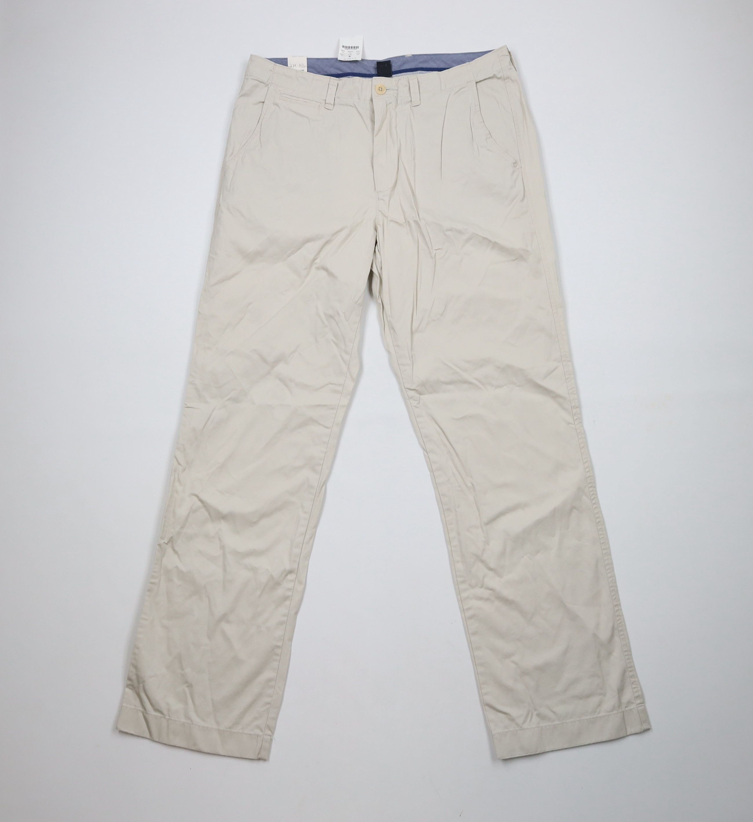 J.Crew × Vintage Deadstock Vintage J Crew Fit Straight Leg Chino Pants Cotton Size US 33 - 1 Thumbnail