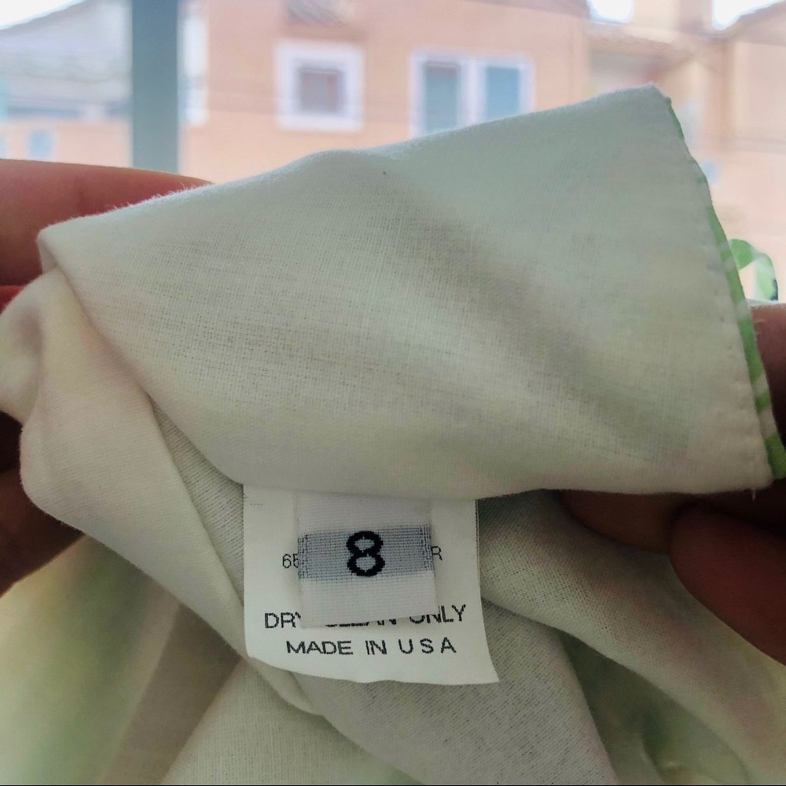 Vintage VINTAGE WANG Green White Striped Floral Tank Black Dress Size M / US 6-8 / IT 42-44 - 10 Thumbnail