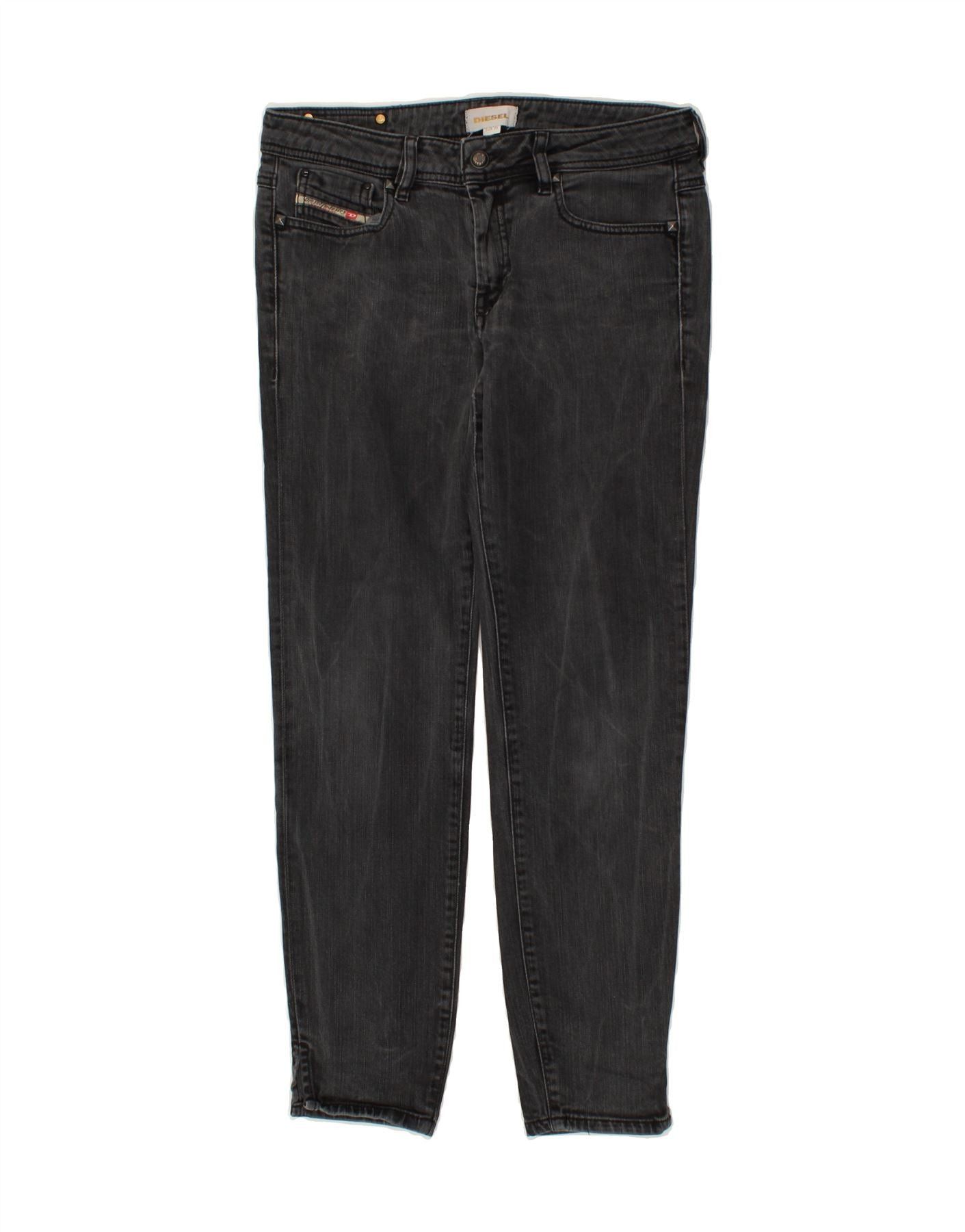 Diesel Womens Slim Jeans W31 L29 Black Cotton Size 42" / US 20 - 1 Thumbnail